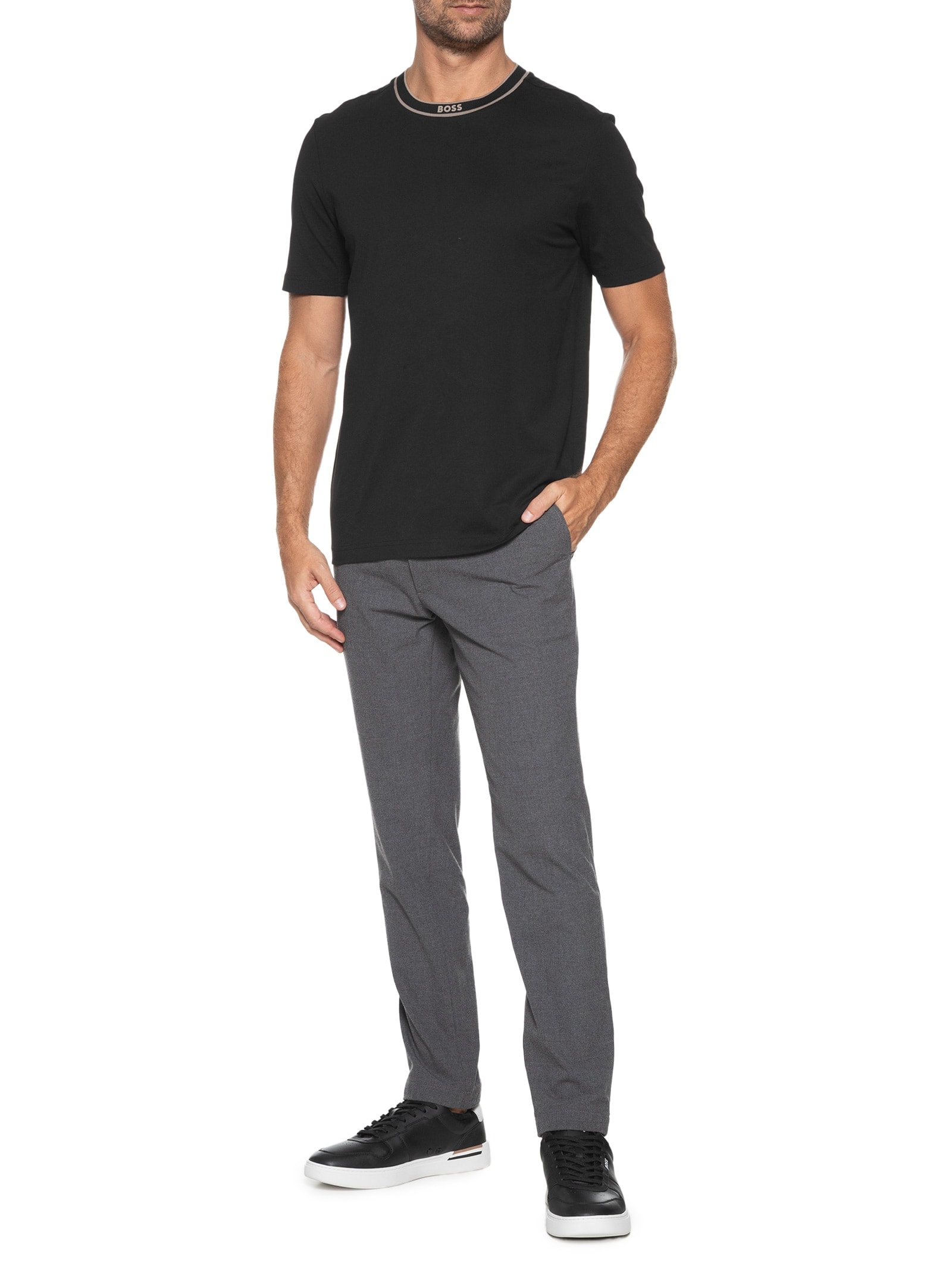 Tênis Masculino Cint Tenn Ltvpn Preto Boss