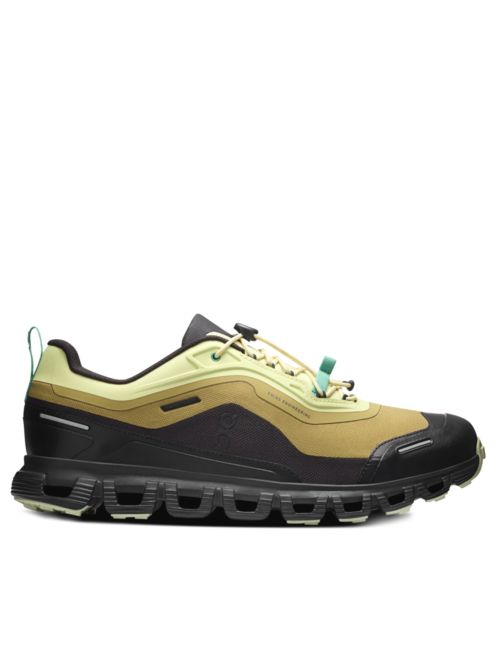 Tênis Masculino Cloud 6 Geo Waterproof Preto e Amarelo On Running