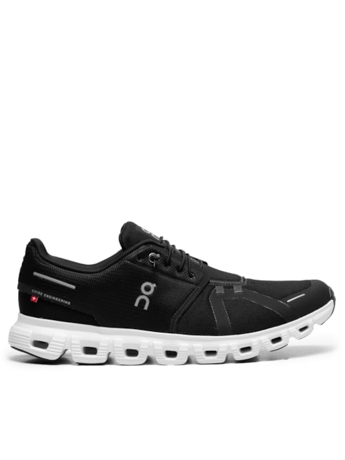 Tênis Masculino Cloud 6 – Preto e Branco