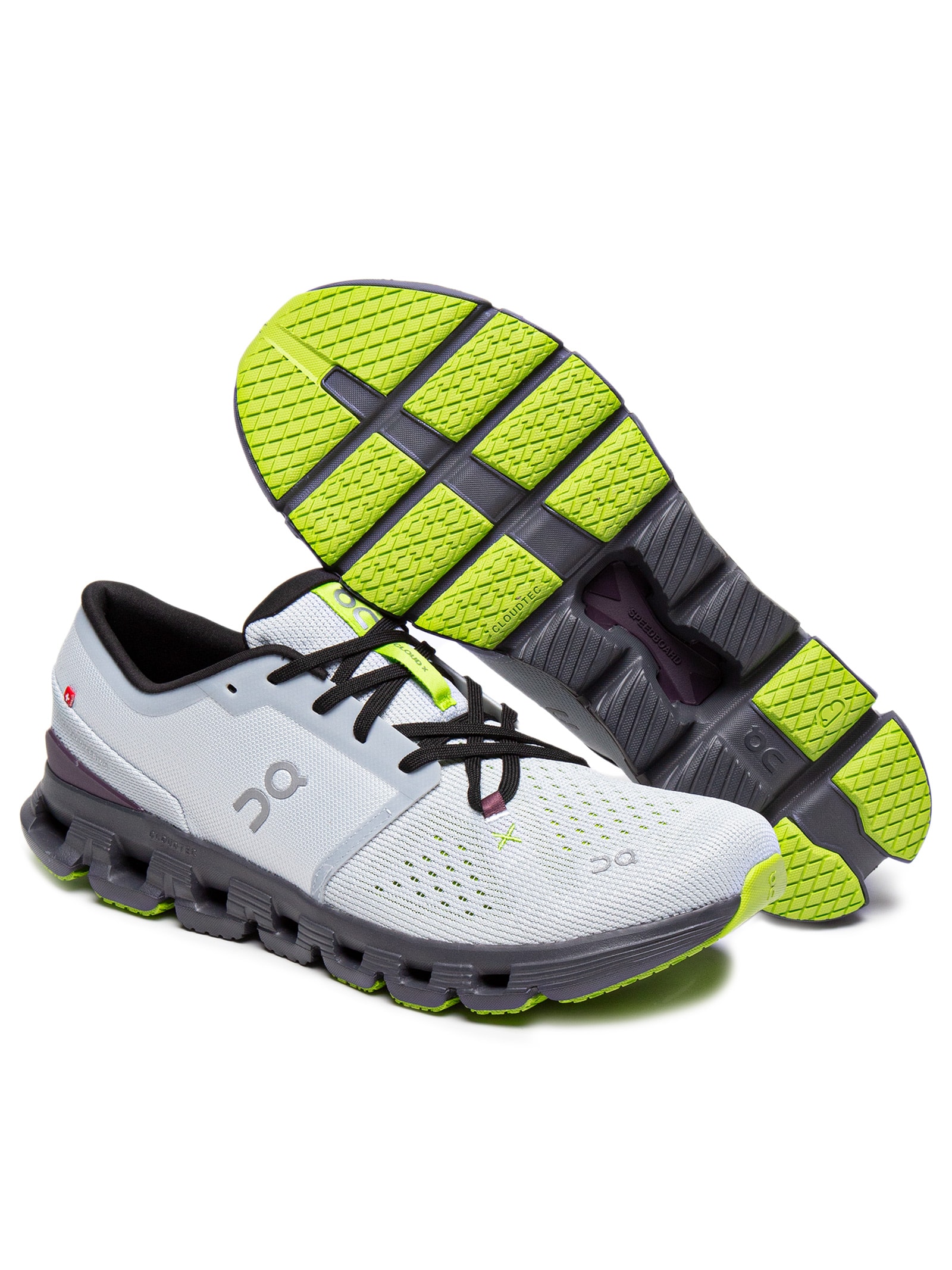 On Running - Tênis Masculino Cloud X 4 M Glacier Eclipse - Cinza