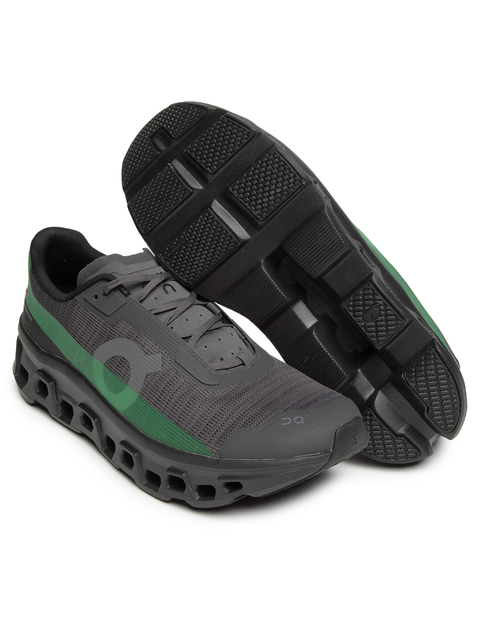Tênis Masculino Cloudmonster Void Preto e Verde On Running