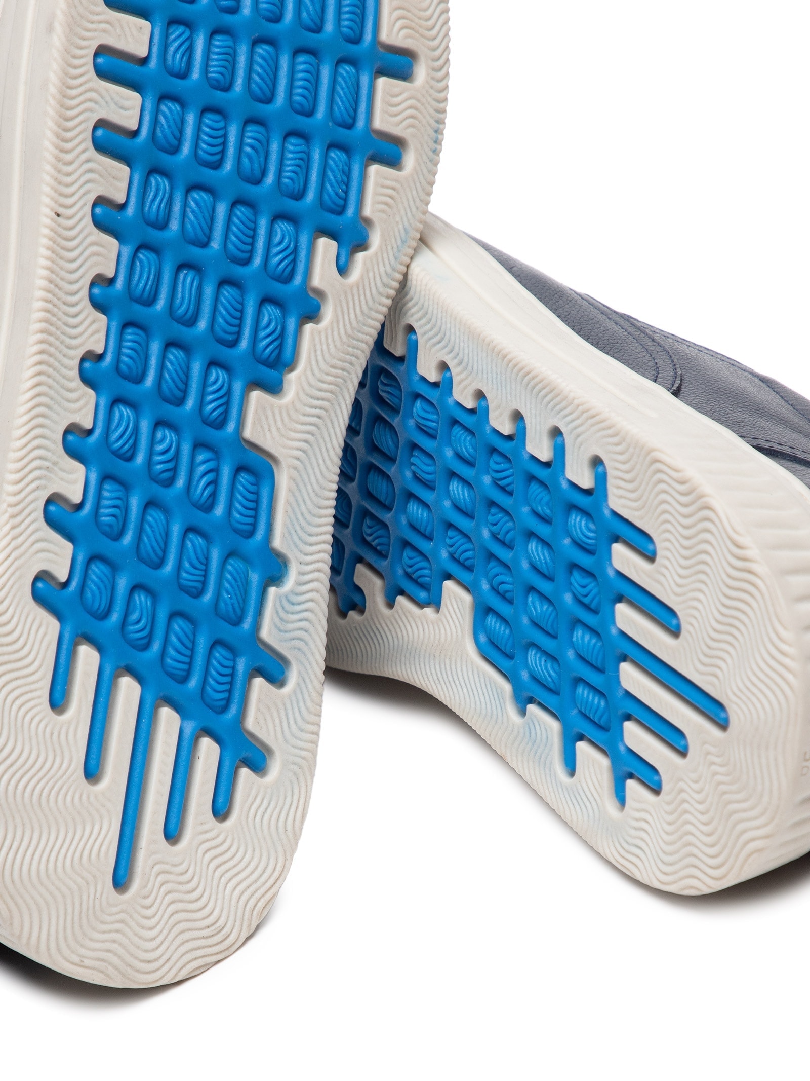 Tênis Masculino Couro Slip On Azul '2 Essential