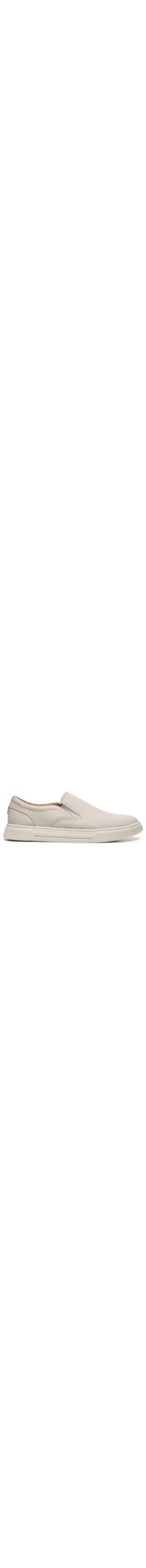 Tênis Masculino Couro Slip On - Cinza
