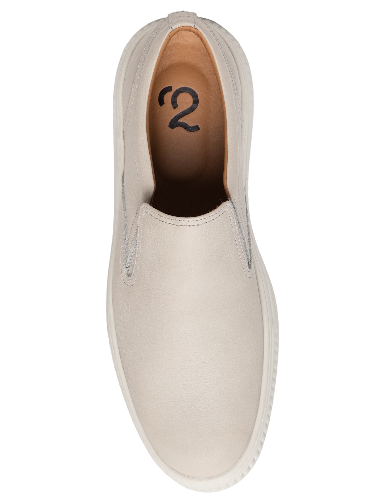 Tênis Masculino Couro Slip On Cinza '2 Essential