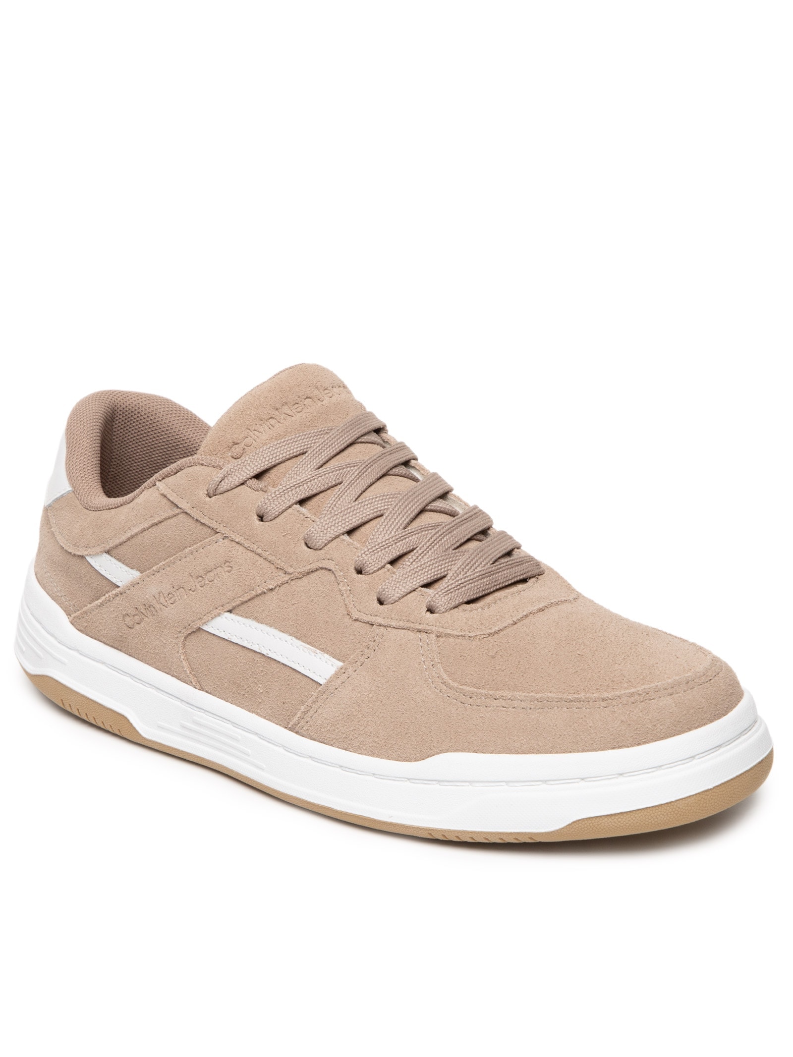 Tênis Masculino Court Camurça Layers Bege Calvin Klein Jeans