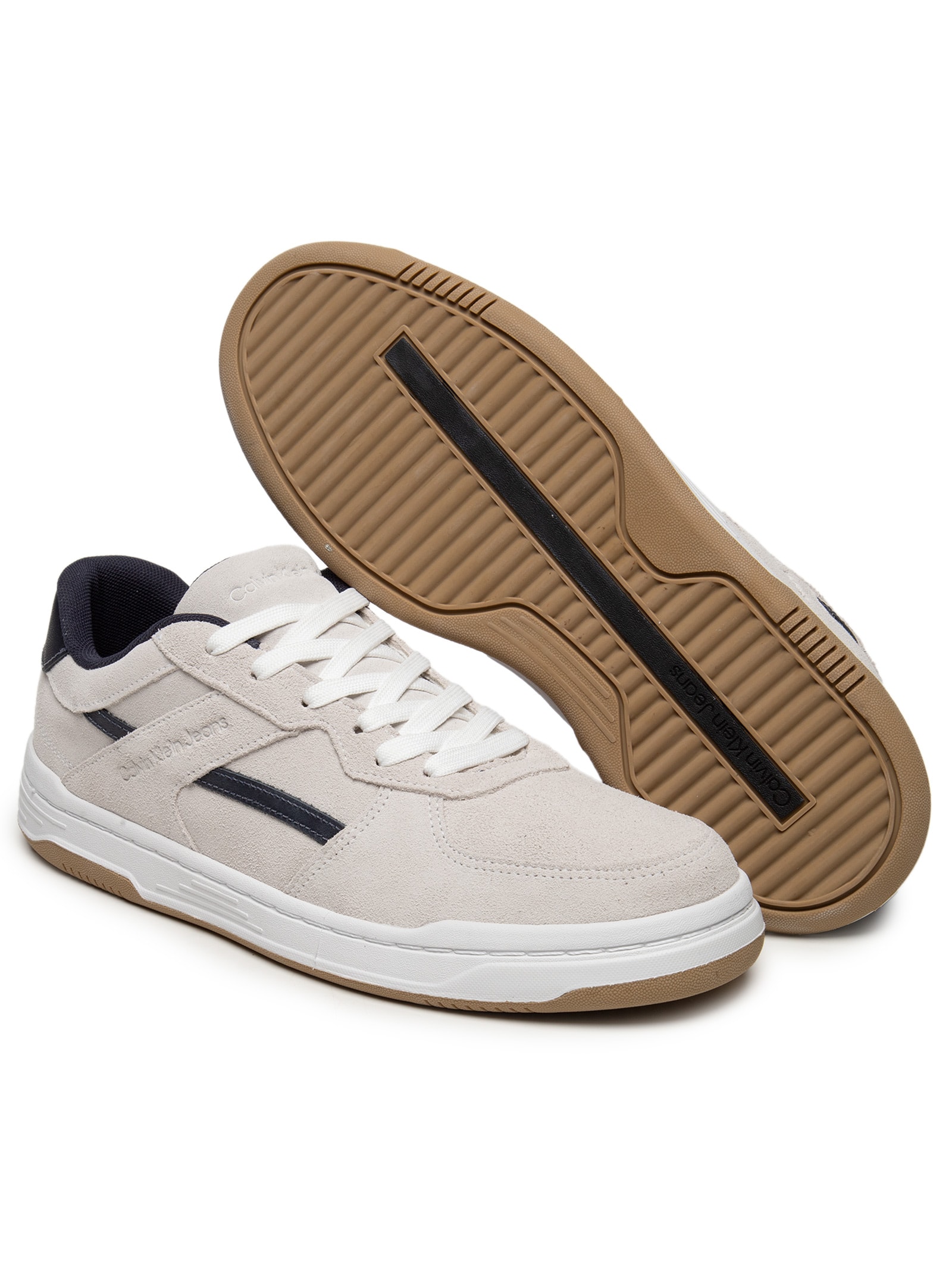 Tênis Masculino Court Camurça Layers Branco Calvin Klein Jeans