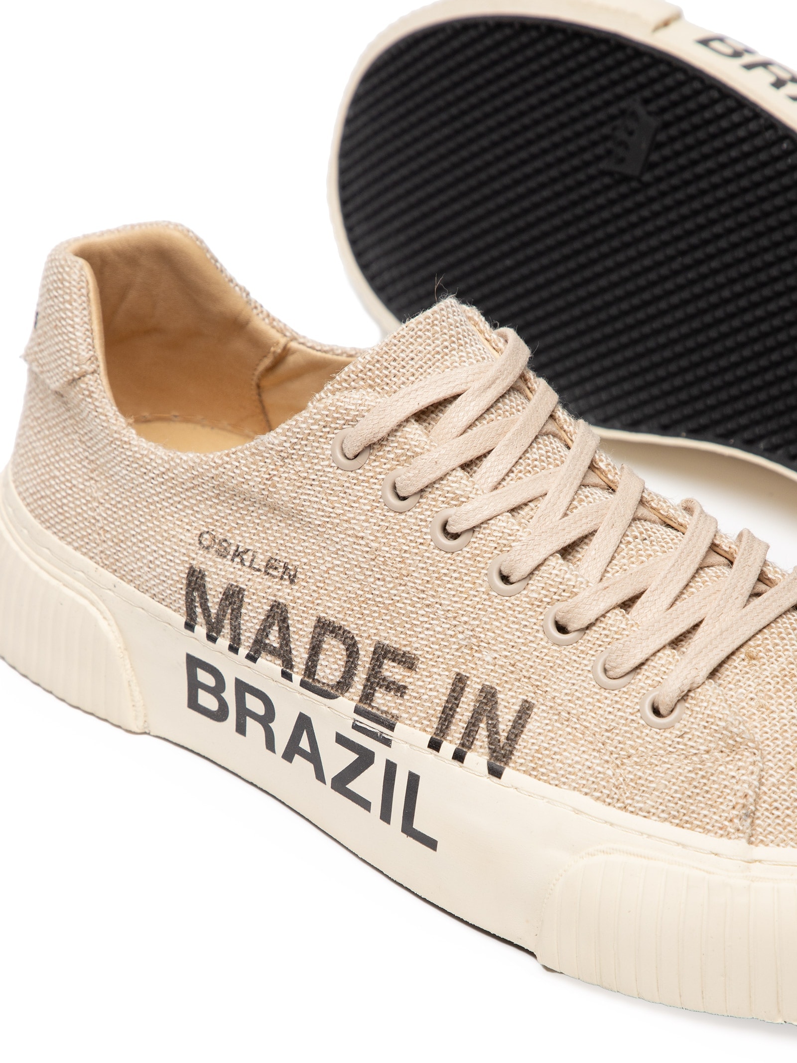Tênis Masculino Creeper Juta Made In Brazil Bege Osklen