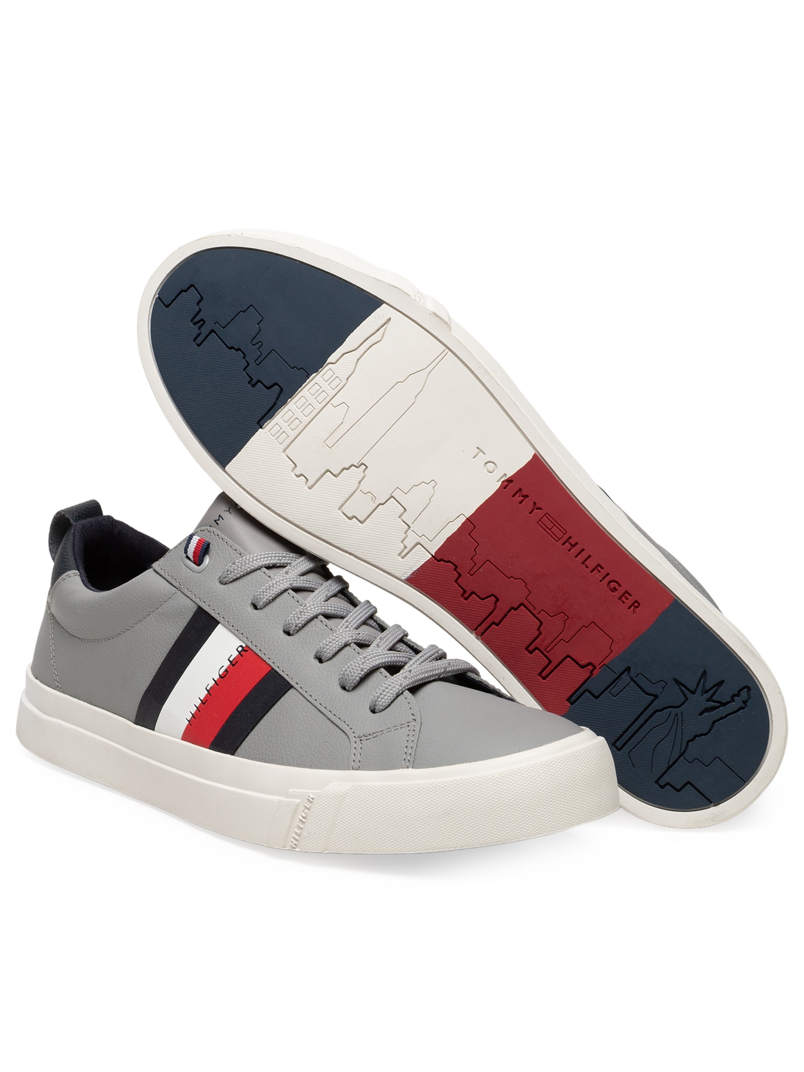 Tênis Masculino Dino 9A Cinza Tommy Hilfiger