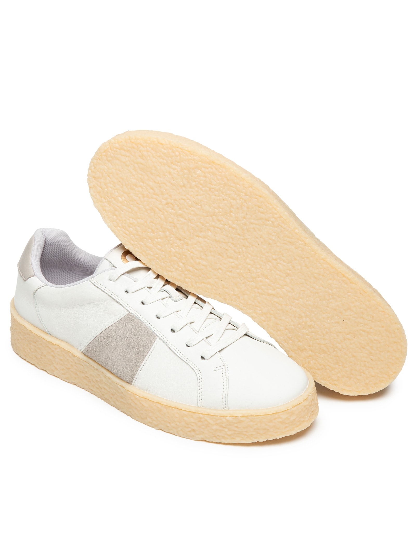 Tênis Masculino Em Camurça Com Detalhes De Couro Off White Basiq Men