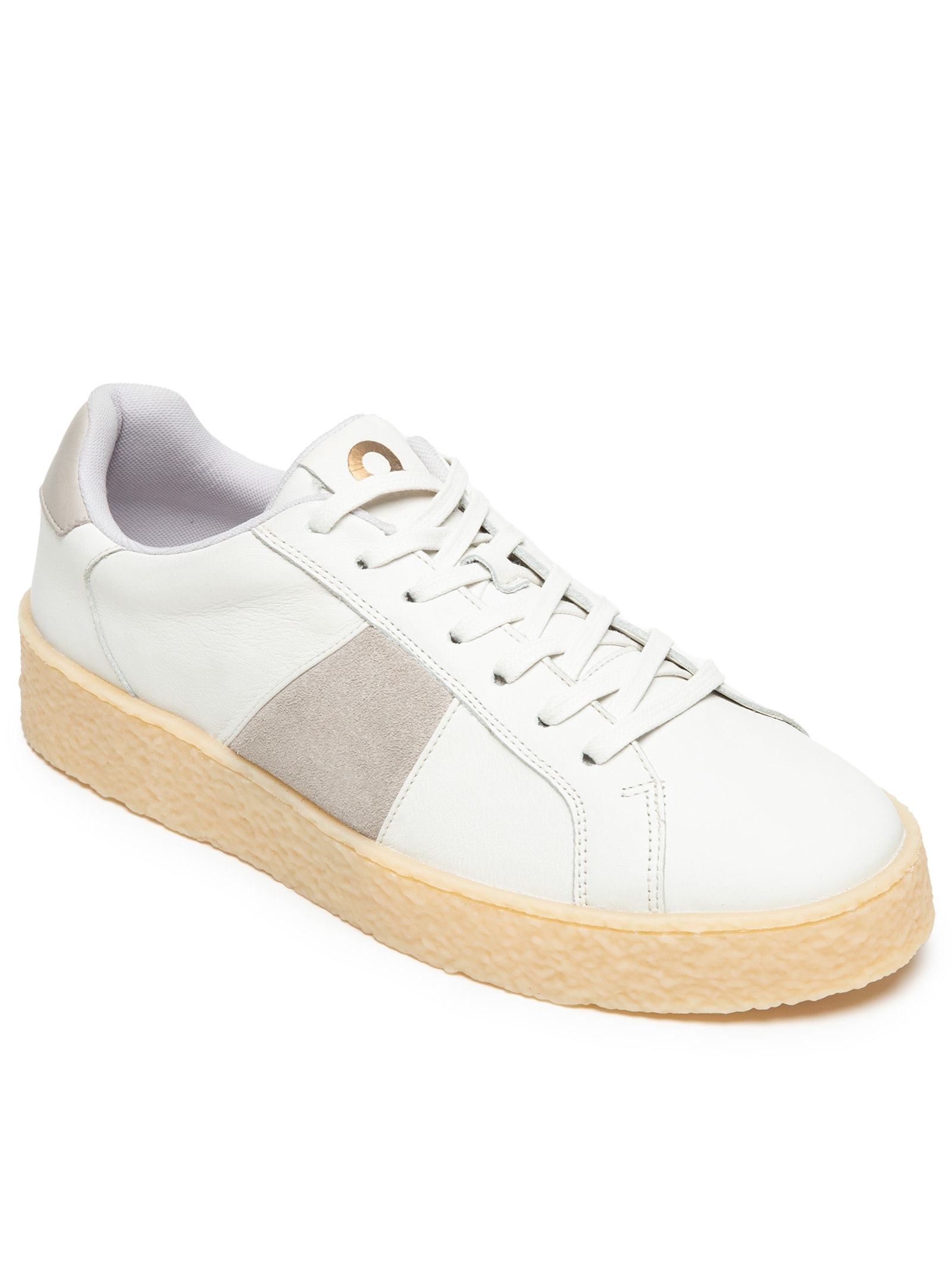 Tênis Masculino Em Camurça Com Detalhes De Couro Off White Basiq Men