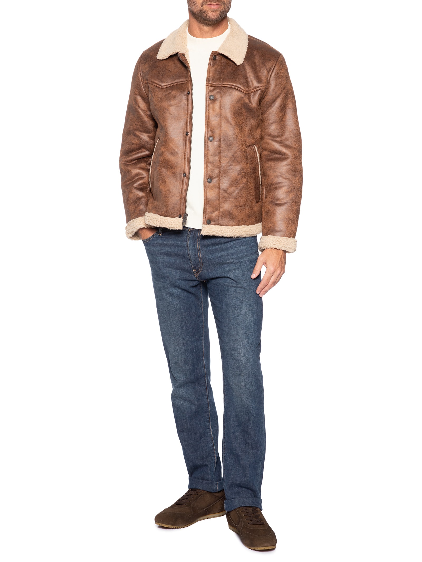 Tênis Masculino em Camurça Retrô – Marrom Basiq Men