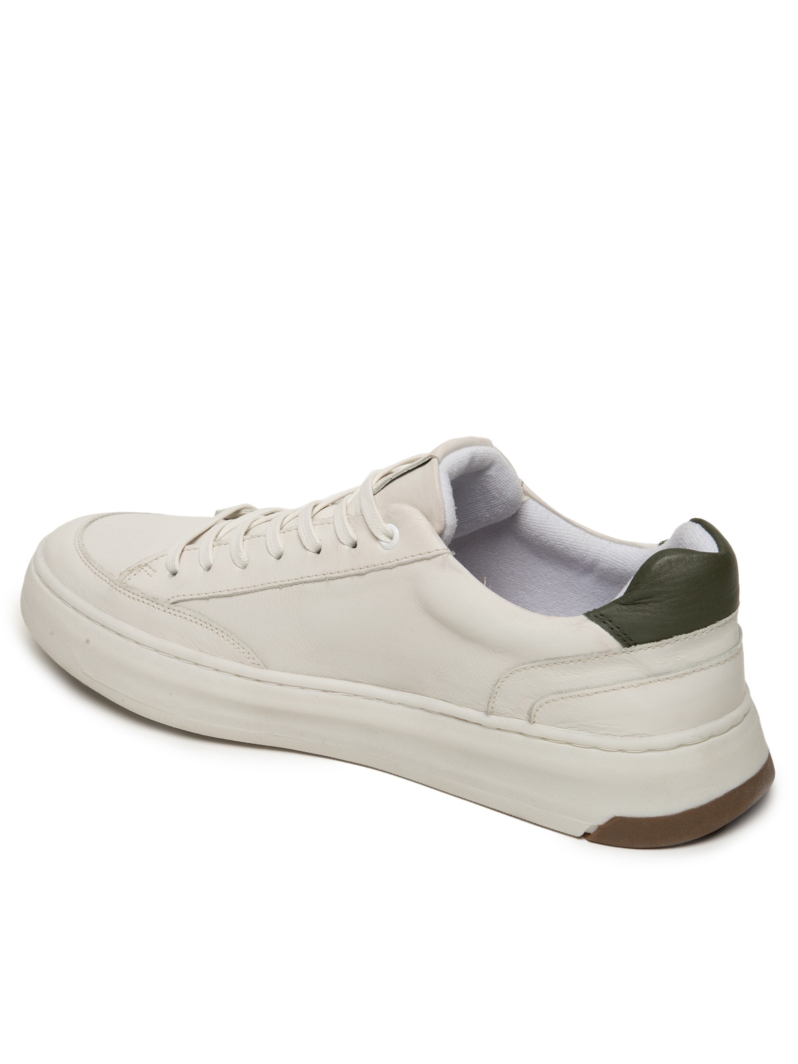 Tênis Masculino Em Couro Com Detalhes Off White '2 Essential