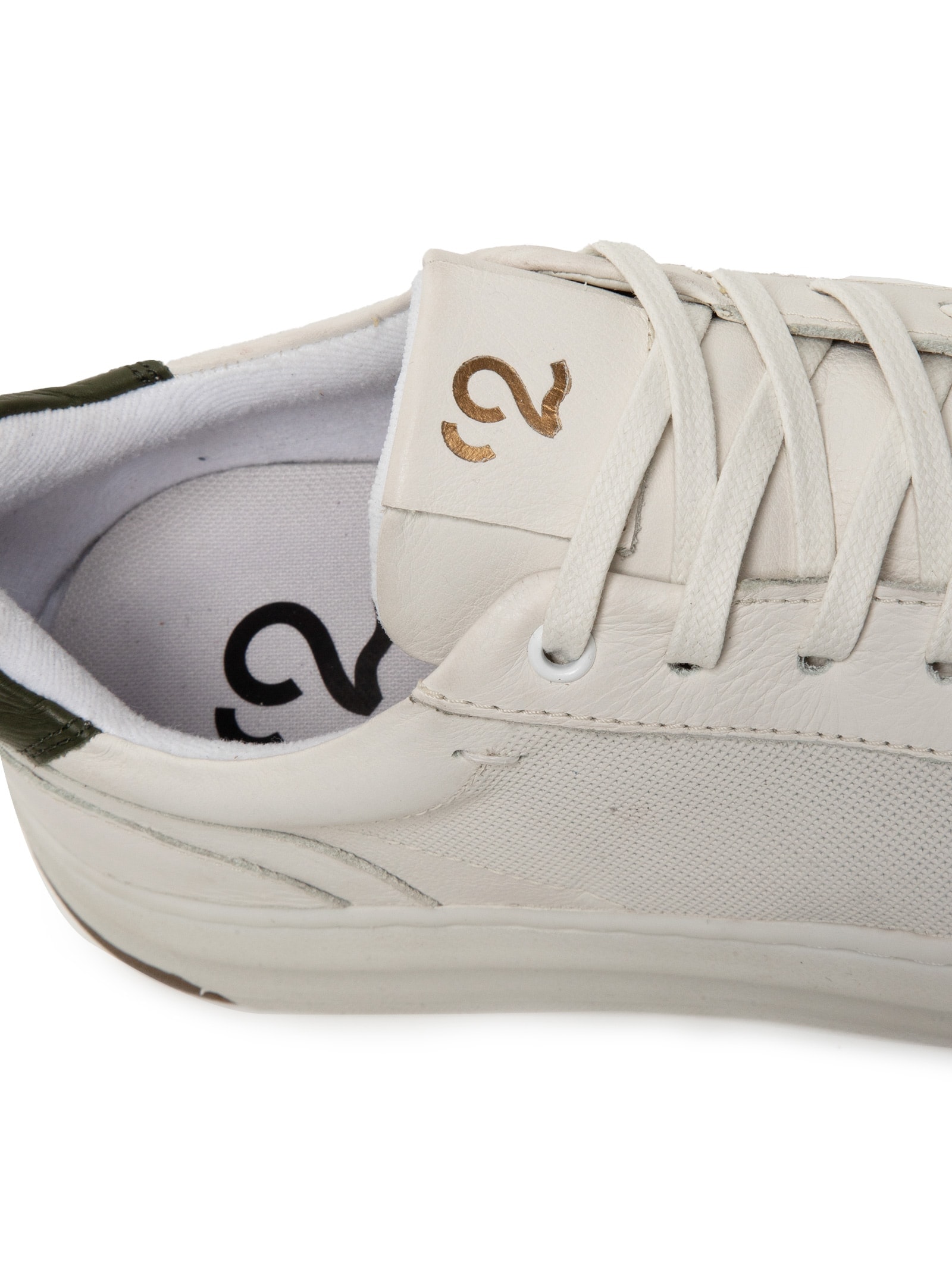 Tênis Masculino Em Couro Com Detalhes Off White '2 Essential