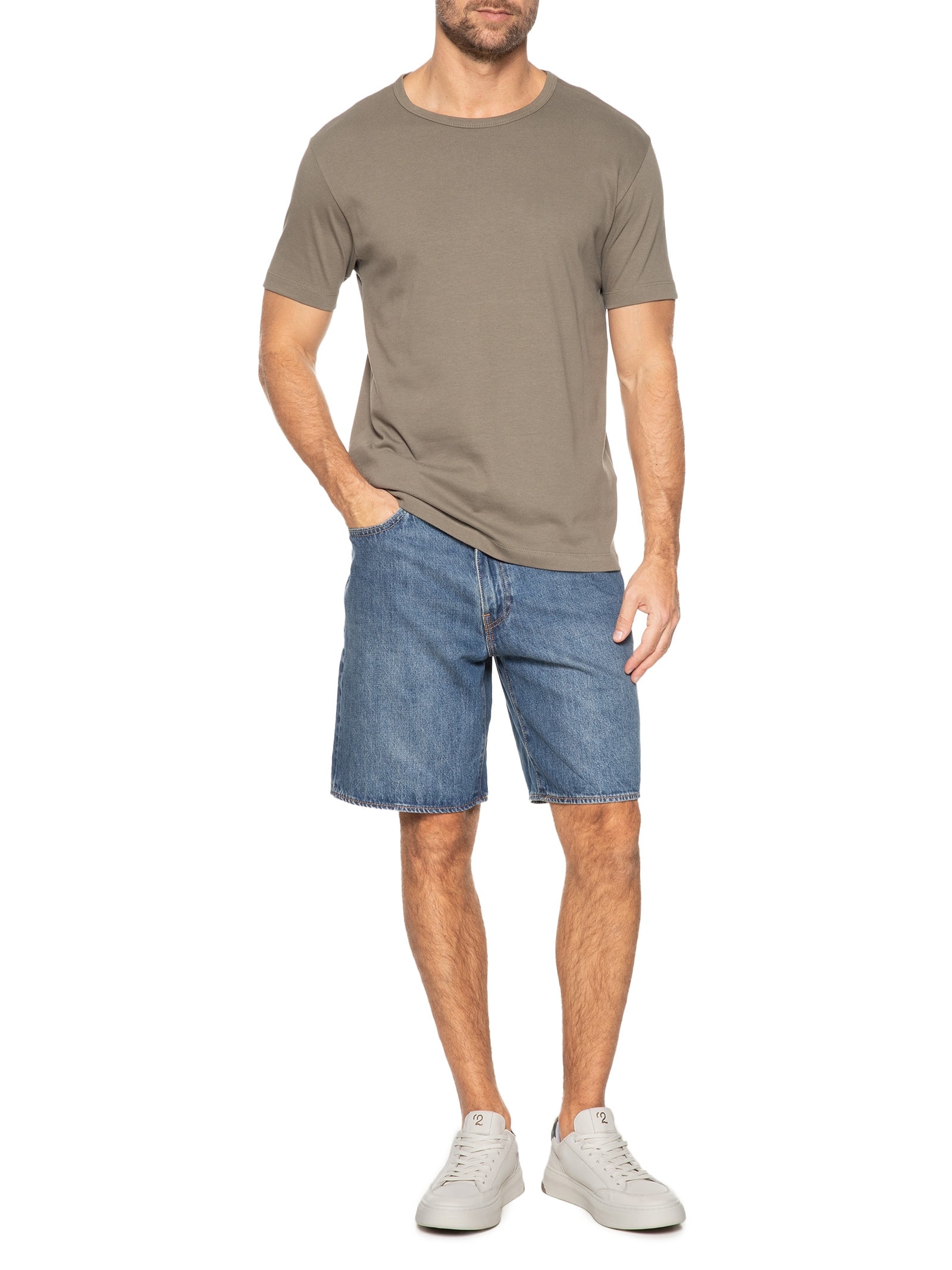 Tênis Masculino Em Couro Com Detalhes Off White '2 Essential