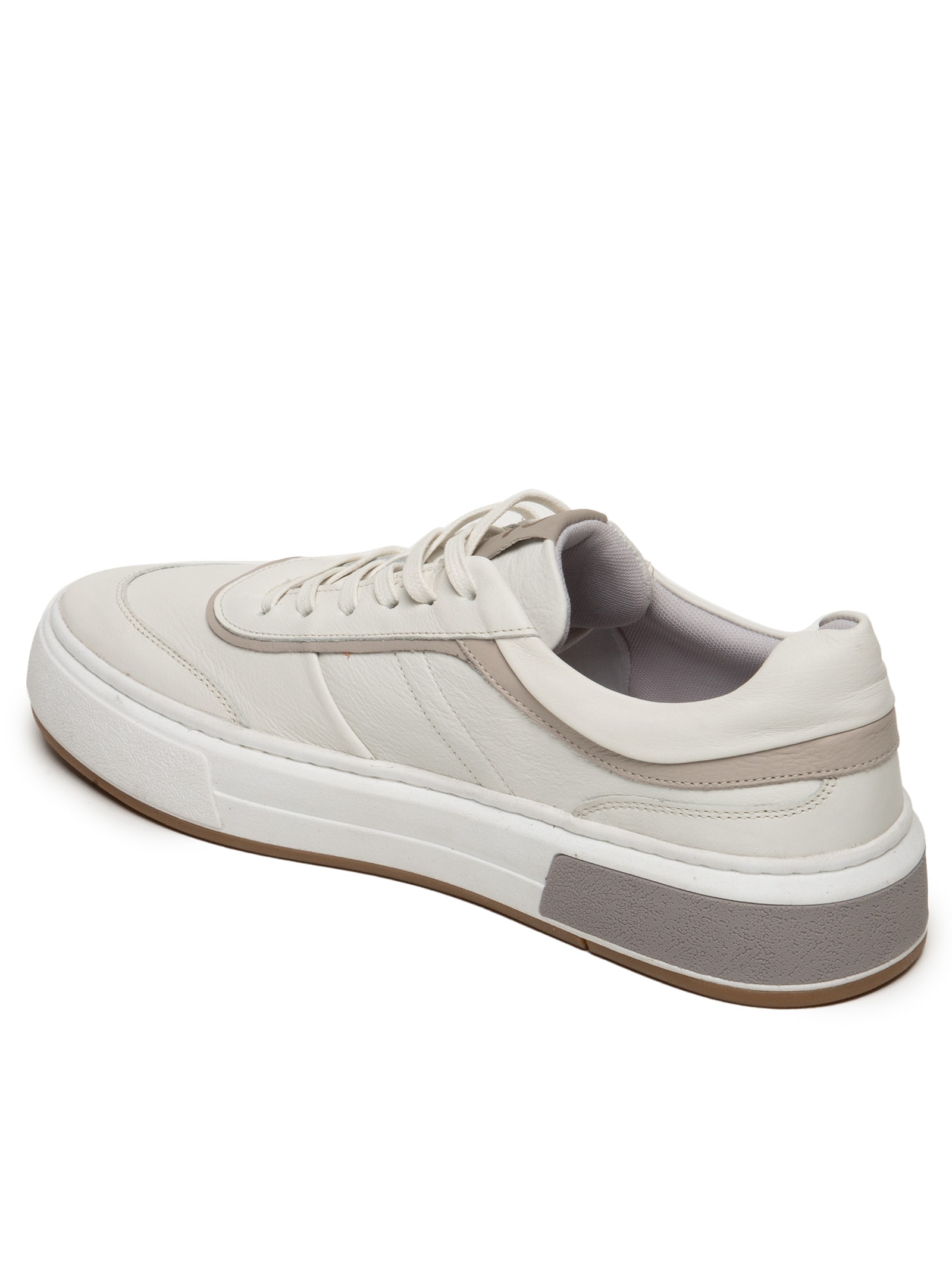 Tênis Masculino Em Couro Com Detalhes Off White '2 Essential