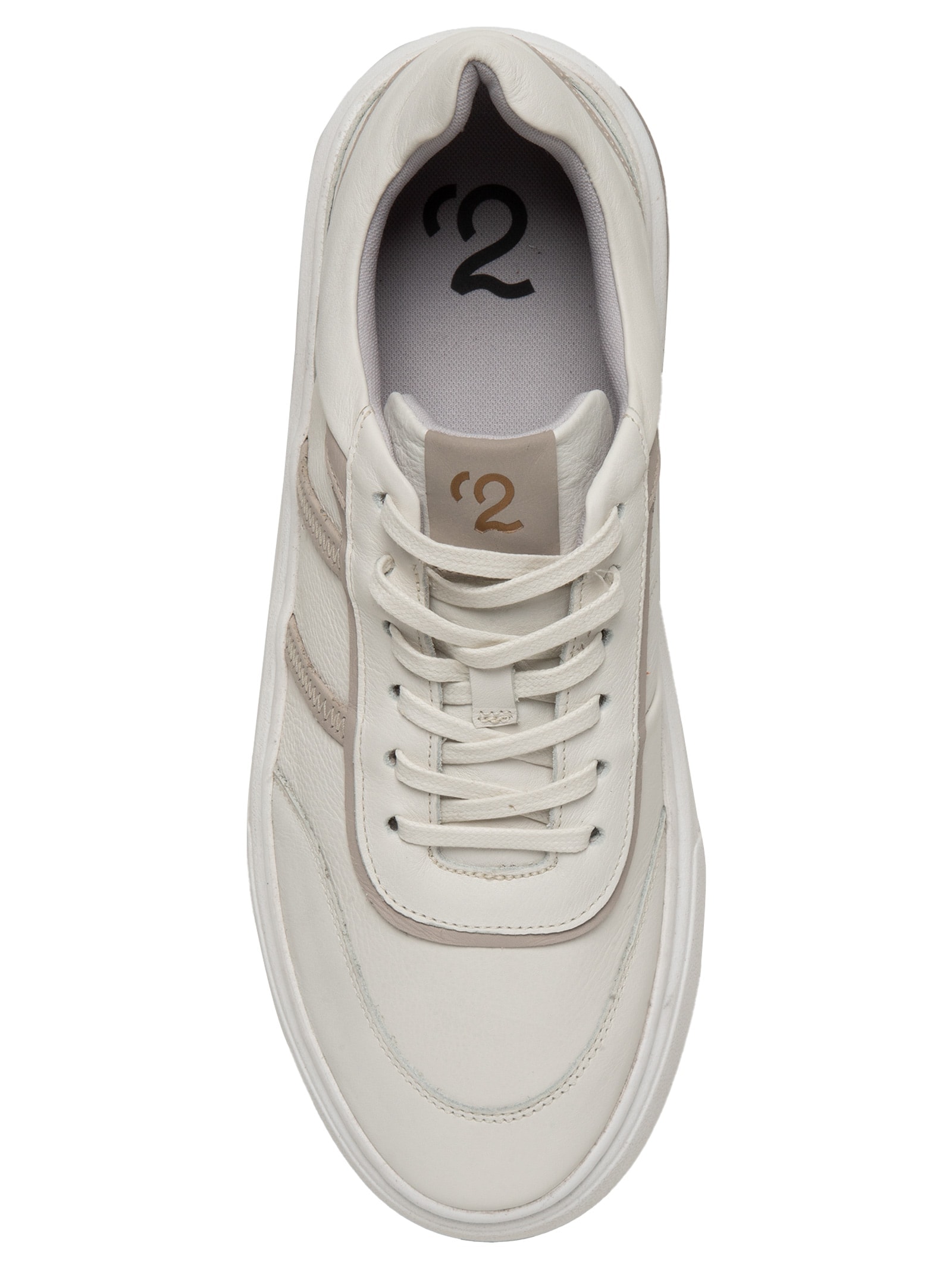 Tênis Masculino Em Couro Com Detalhes Off White '2 Essential