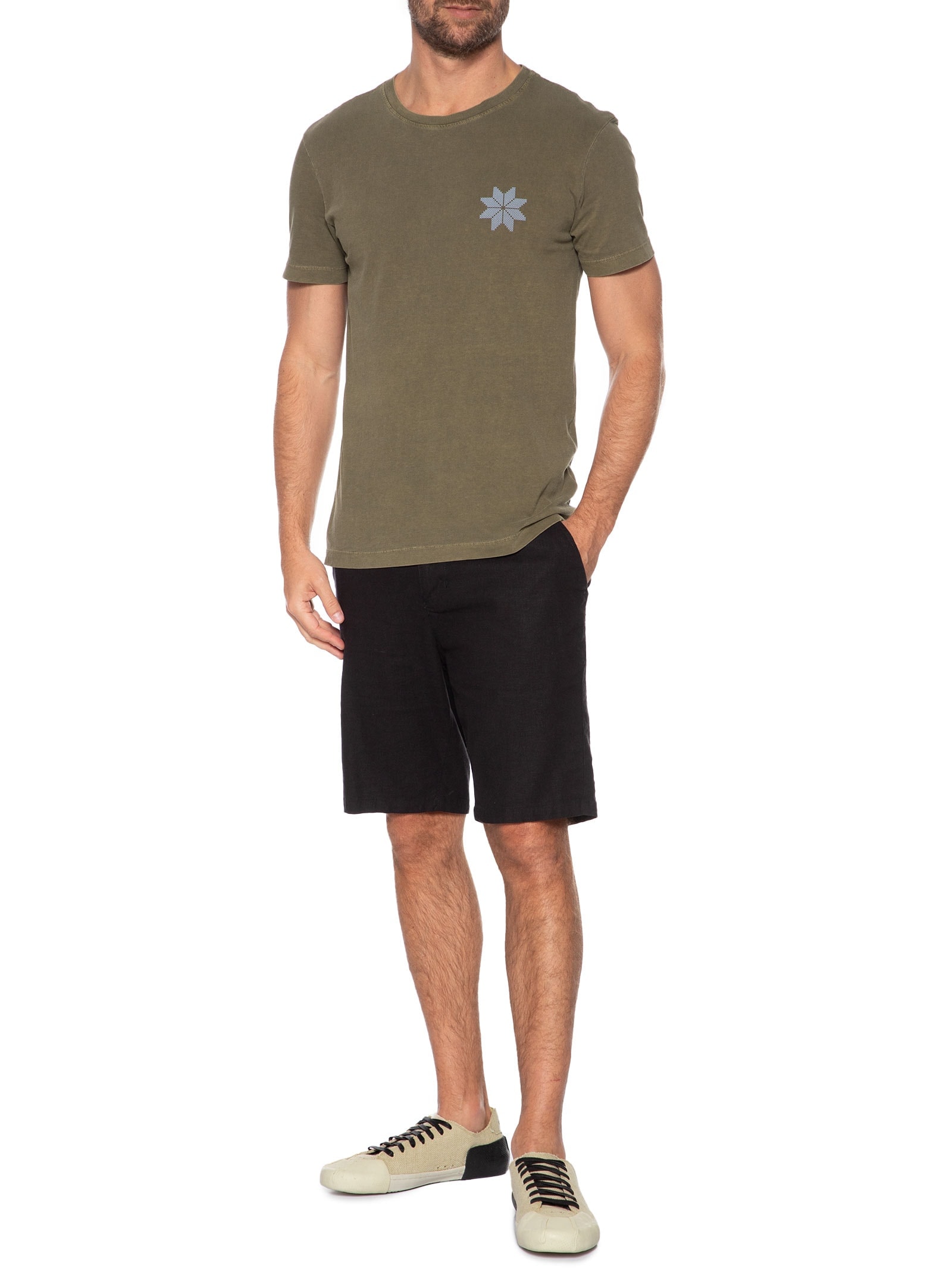 Tênis Masculino Essay N/4 Juta Bege Osklen