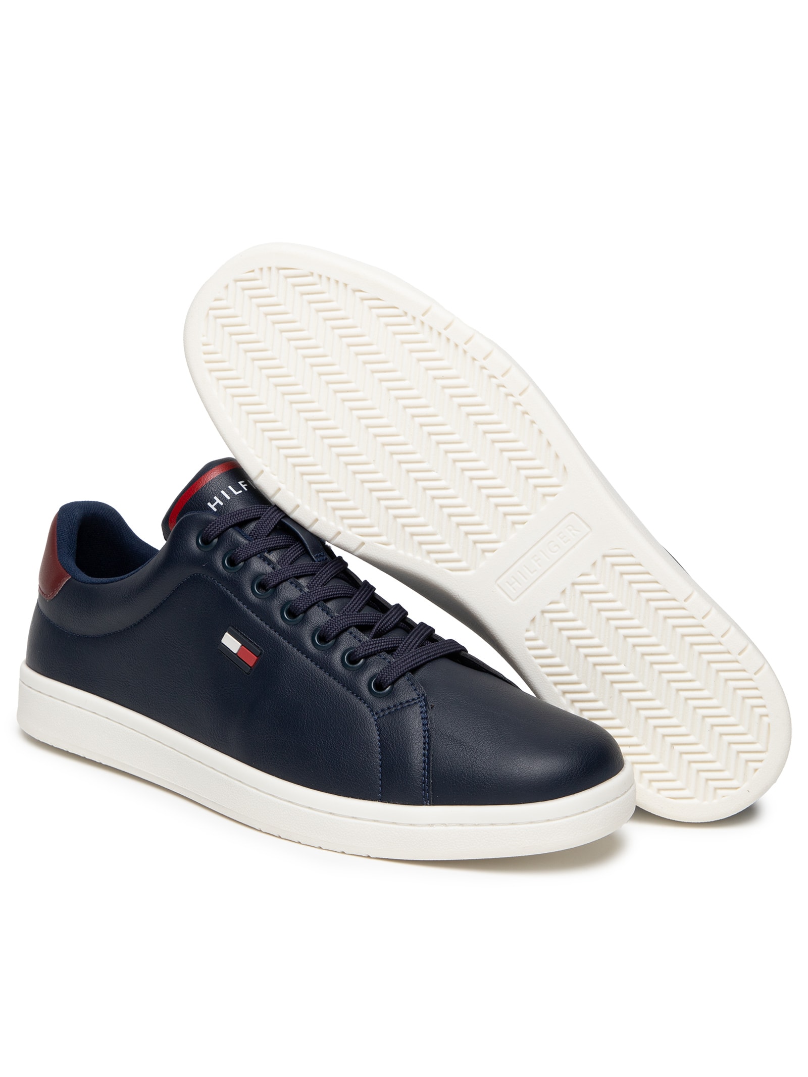 Tênis Masculino Flag Low Cut Lace-Up Azul Tommy Hilfiger
