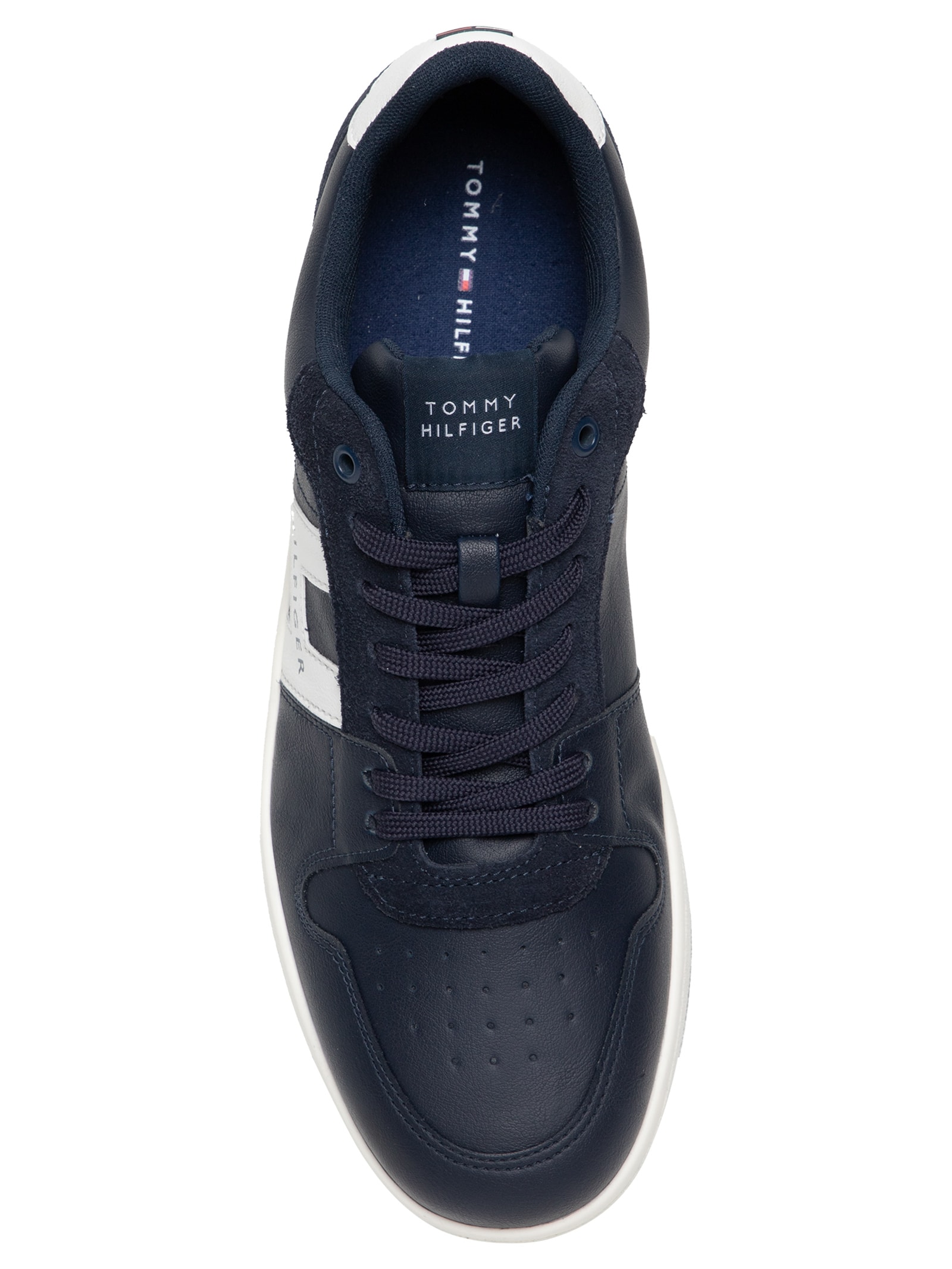 Tênis Masculino H Low Cut Lace-Up Sneaker Azul Tommy Hilfiger