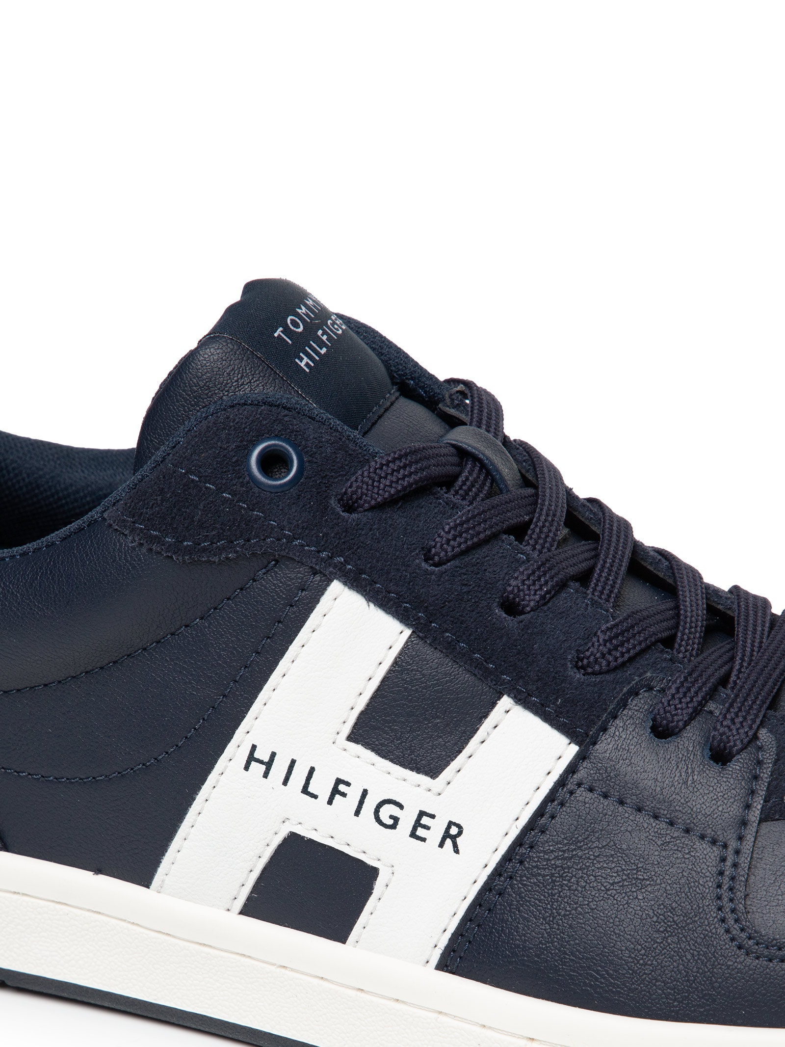 Tênis Masculino H Low Cut Lace-Up Sneaker Azul Tommy Hilfiger