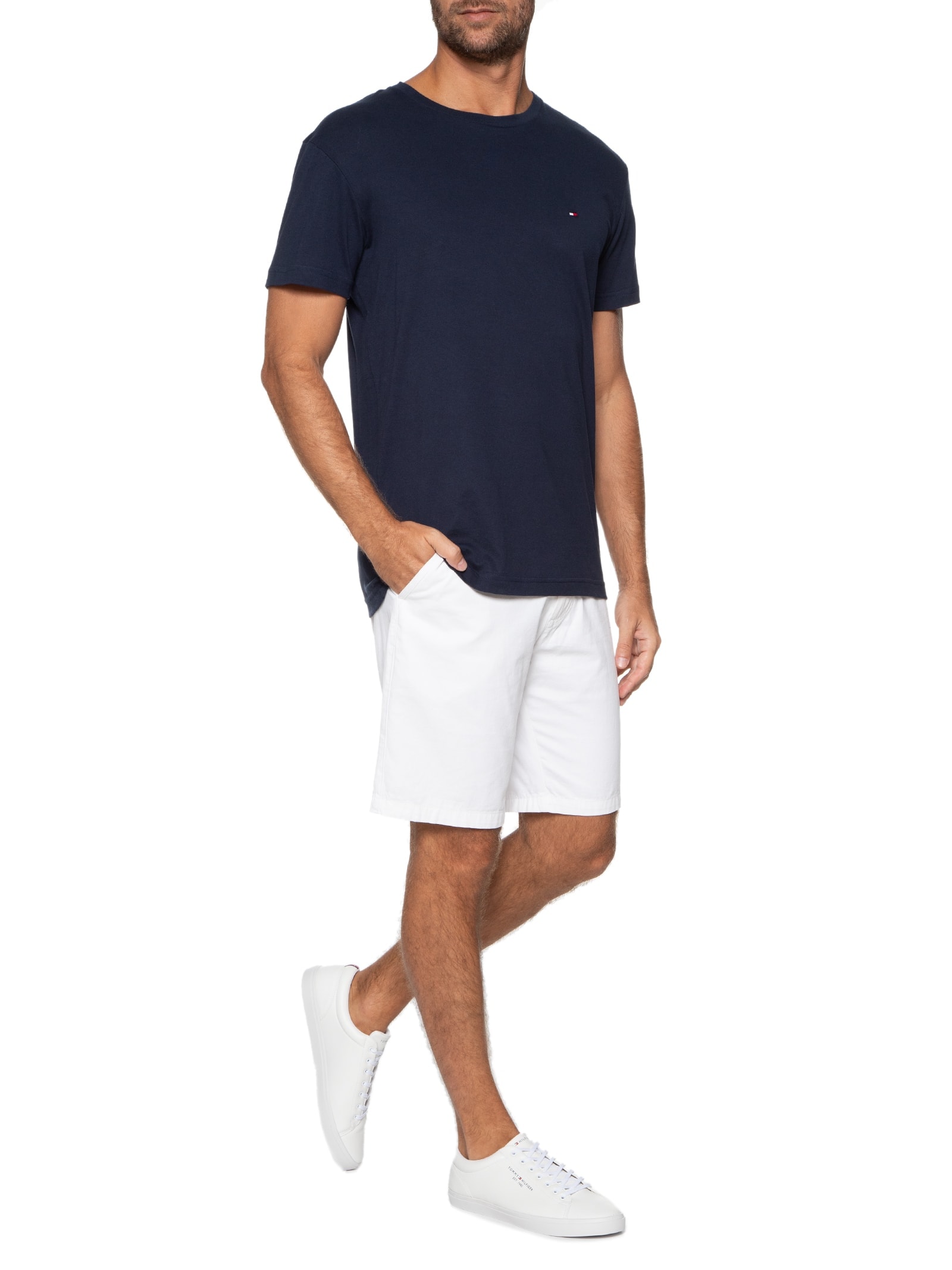 Tênis Masculino Harrison 5D5 Branco Tommy Hilfiger