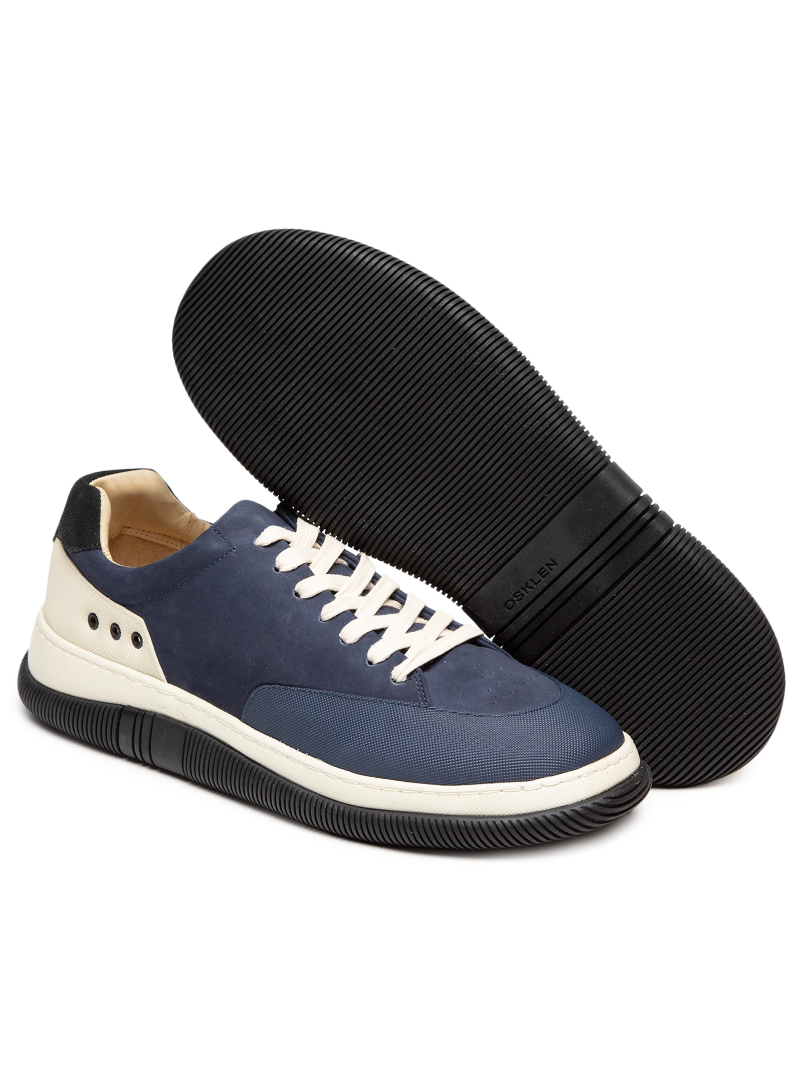 Osklen - Tênis Masculino Hybrid Laces Nobuck - Azul