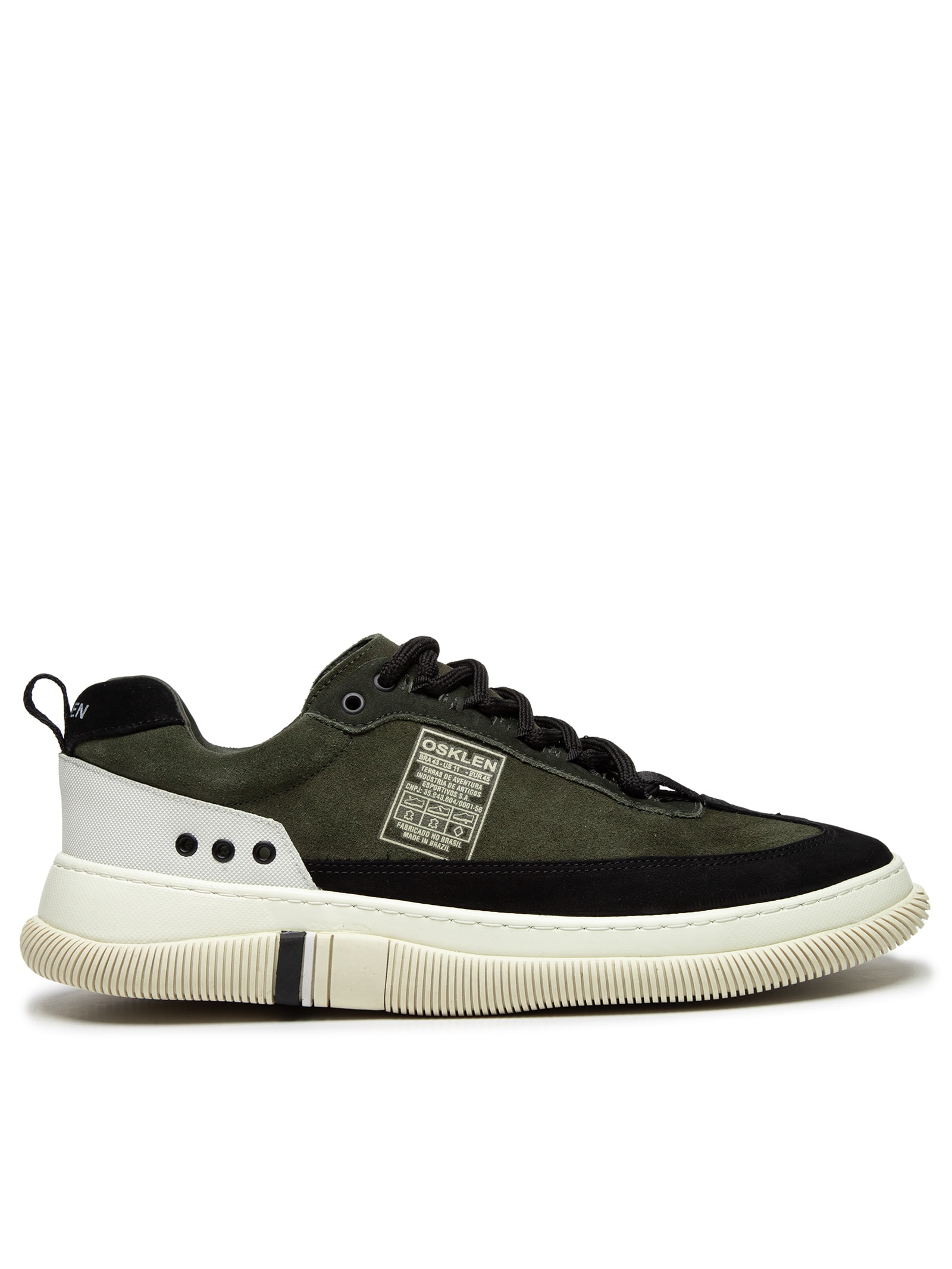 Tênis Masculino Hybrid Sprint Camurça Verde Osklen