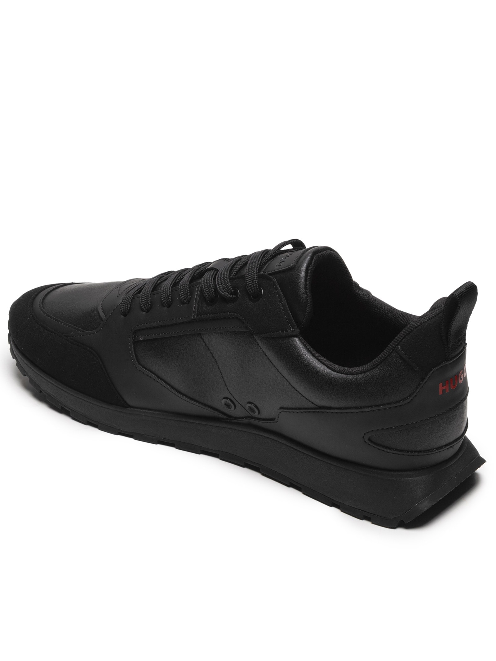 Tênis Masculino Icelin Runn PU Preto Hugo