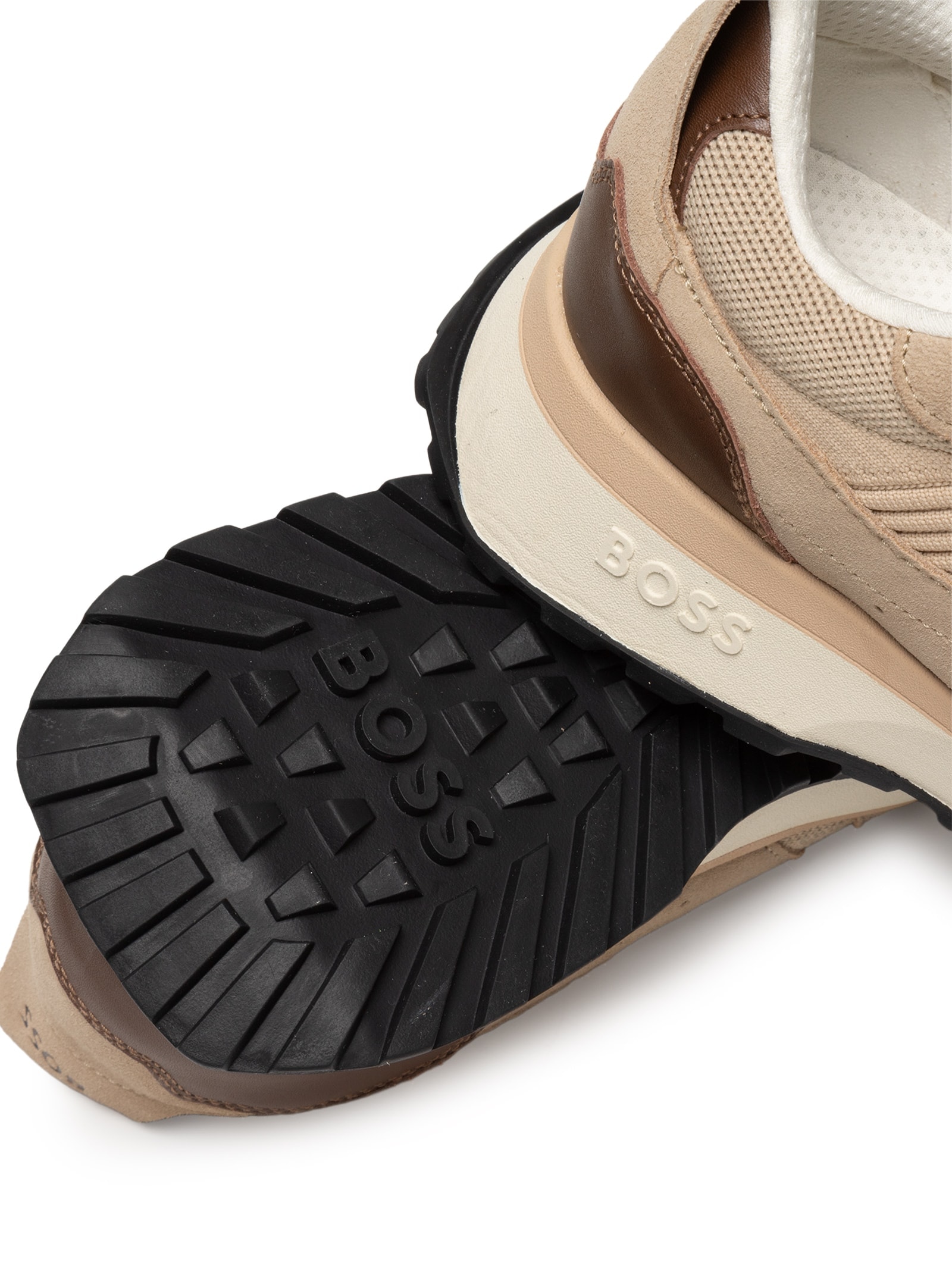 Tênis Masculino Jonah Runn KNSDBU Bege Boss