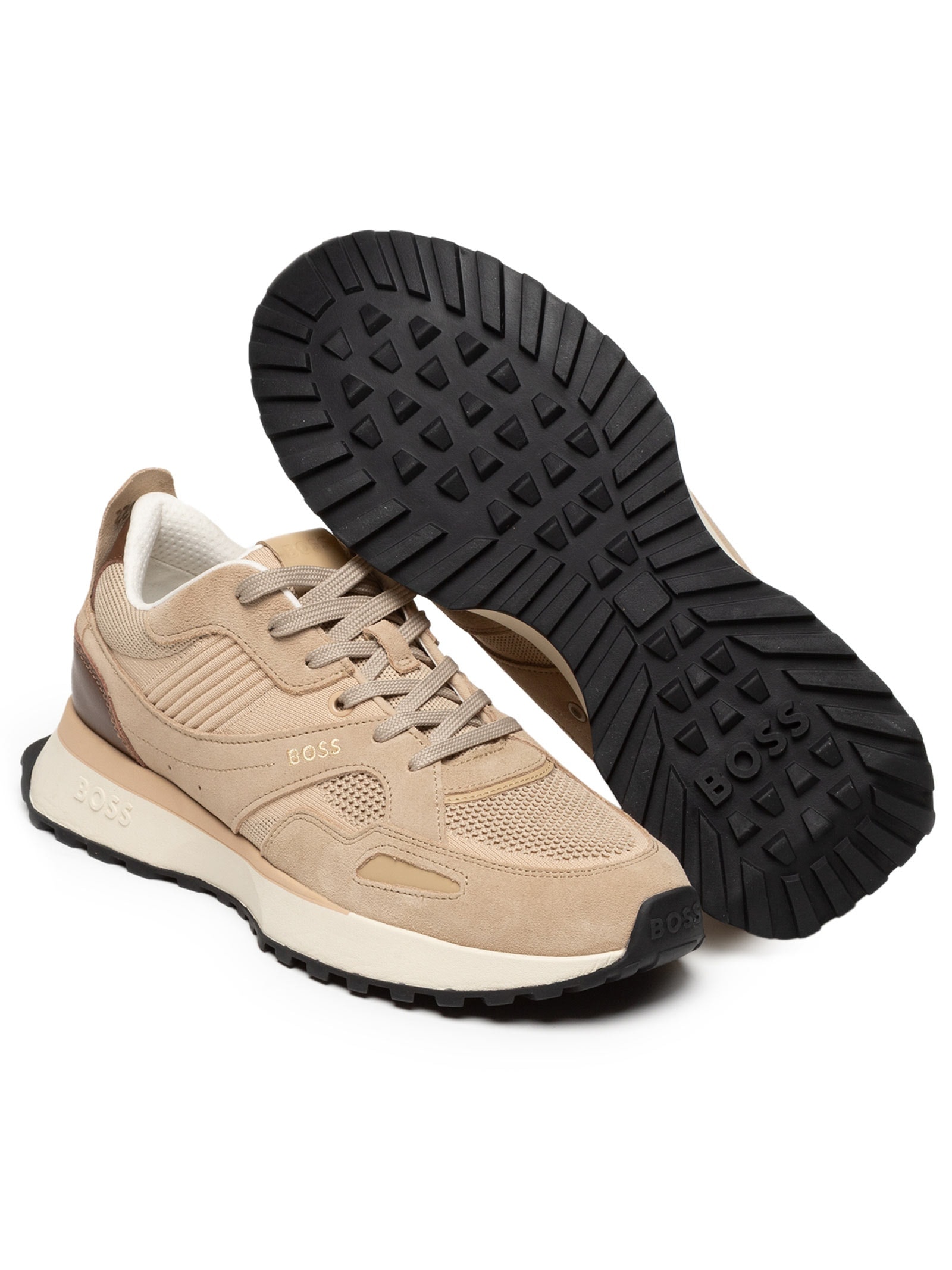 Tênis Masculino Jonah Runn KNSDBU Bege Boss