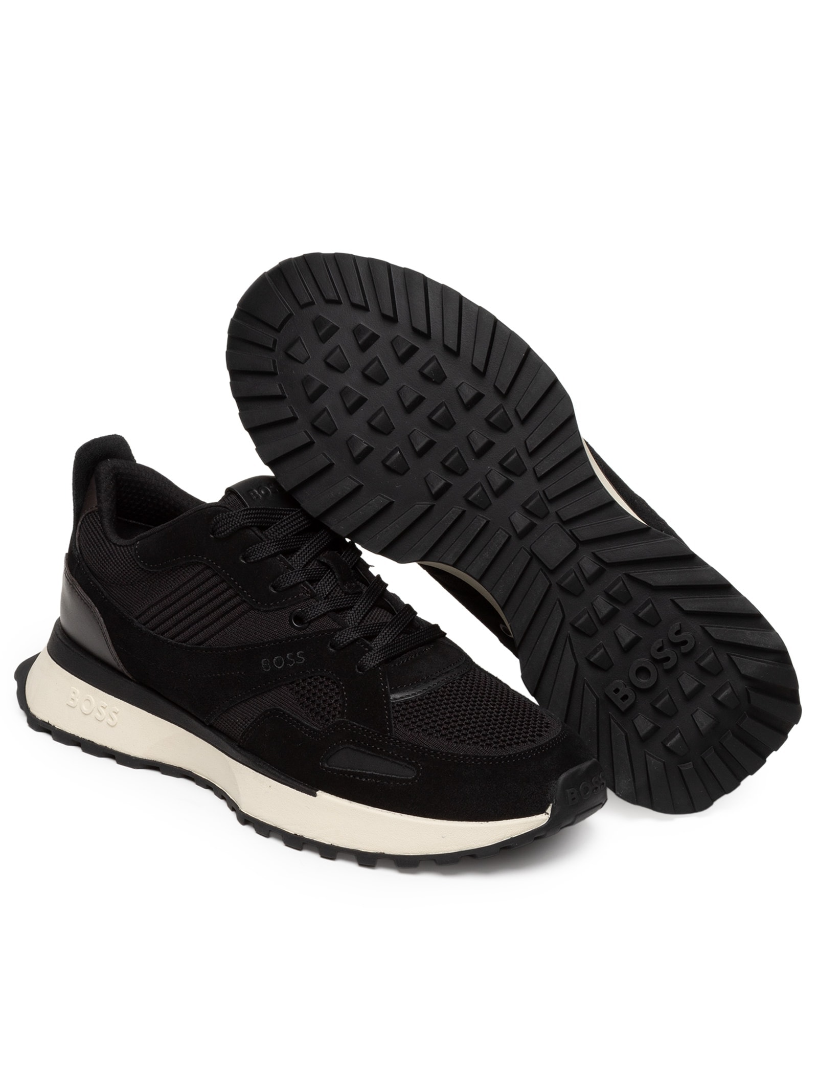 Tênis Masculino Jonah Runn KNSDBU Preto  Boss