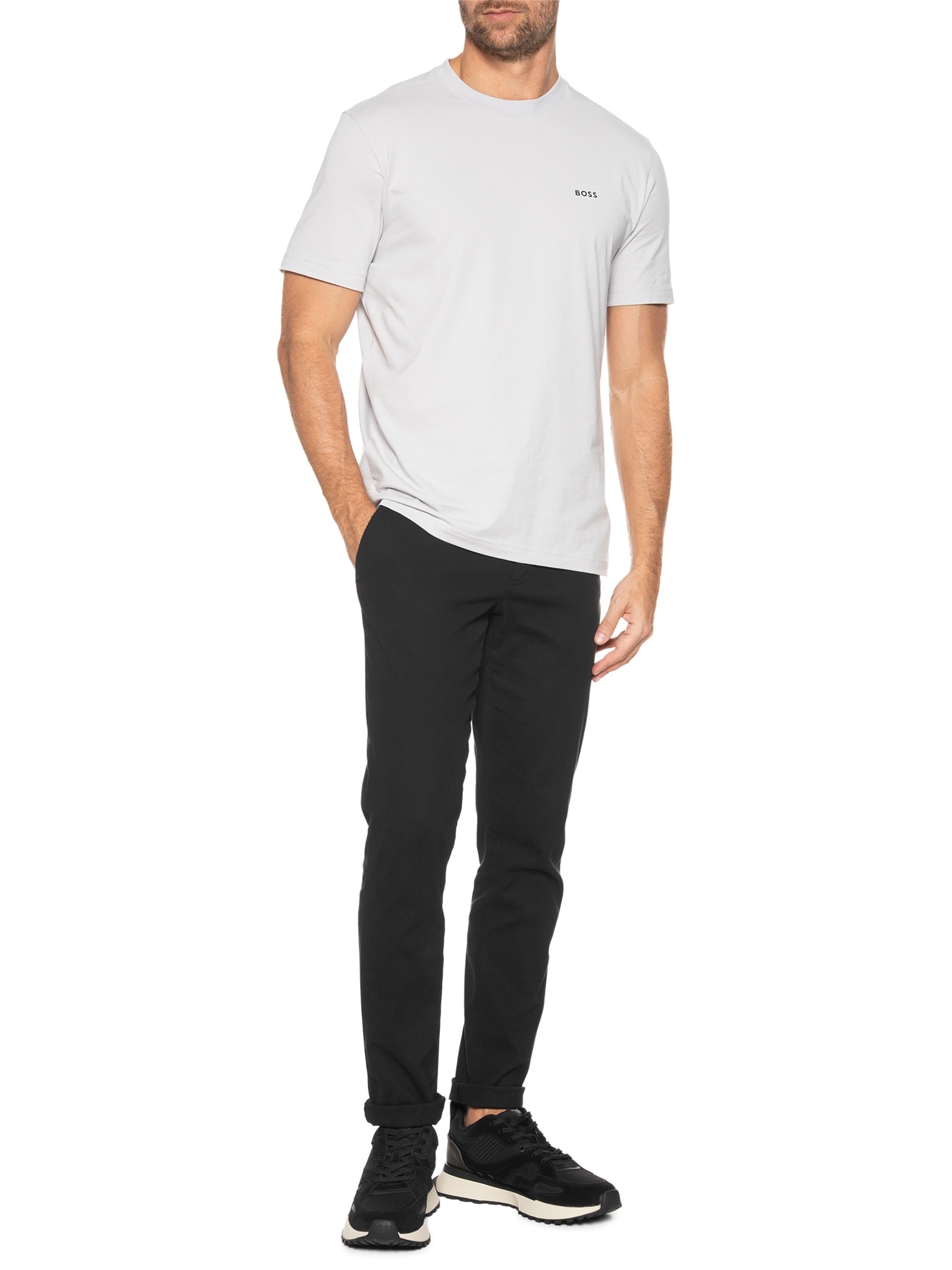 Tênis Masculino Jonah Runn KNSDBU Preto  Boss