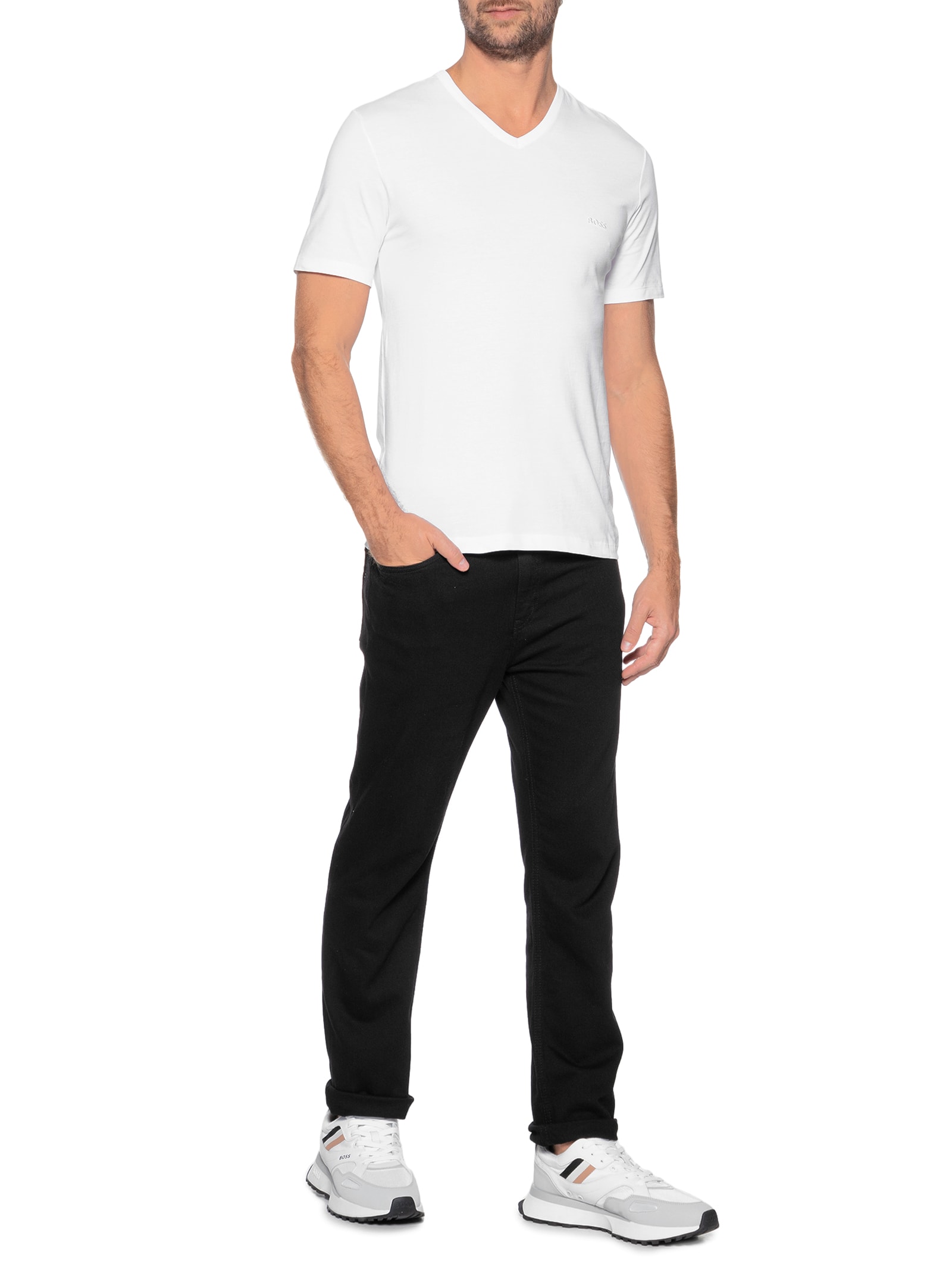Boss - Tênis Masculino Jonah Runn Mx N - Branco