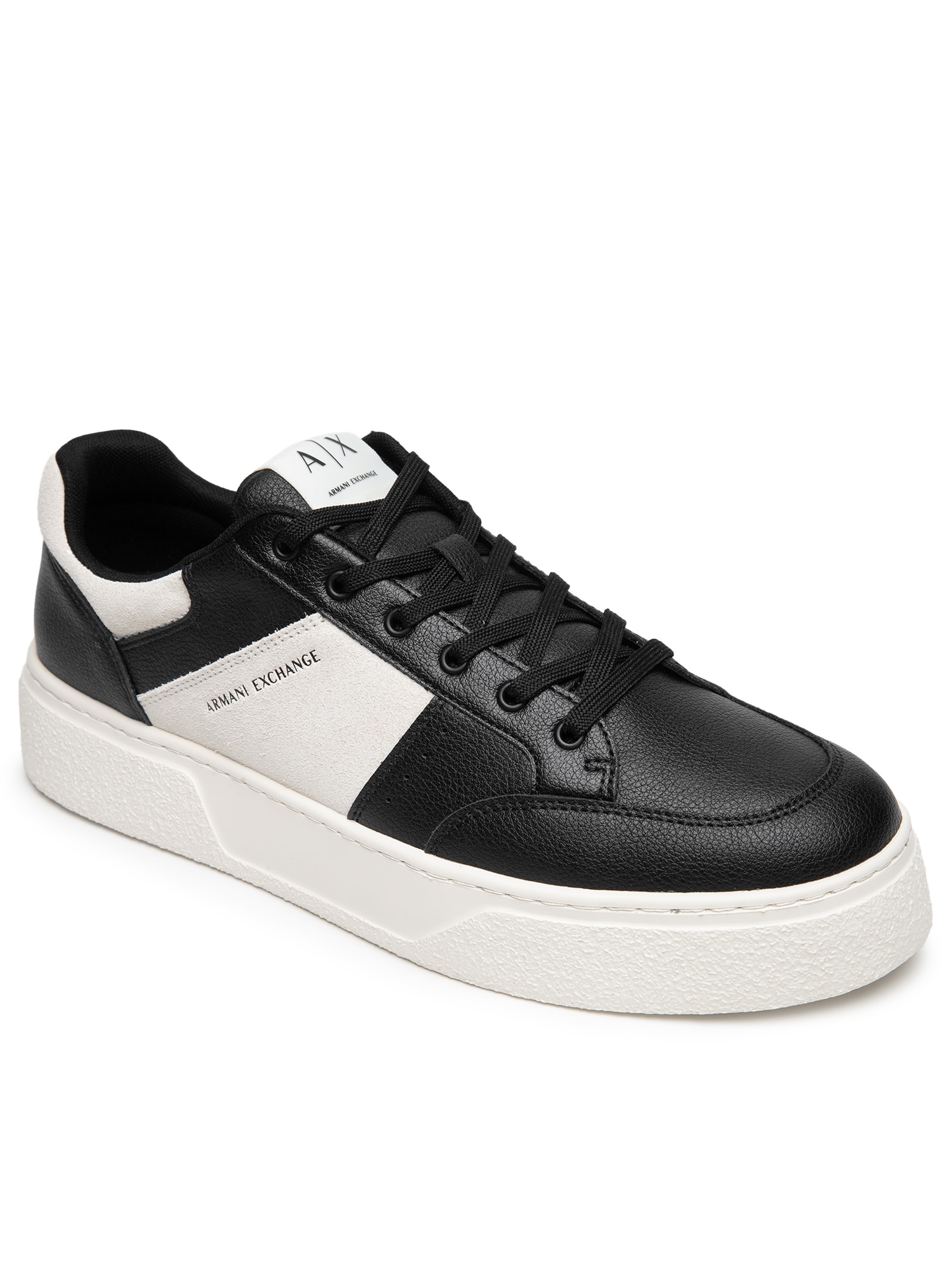 Tênis Masculino Lion Mini Tumbled – Preto Armani Exchange