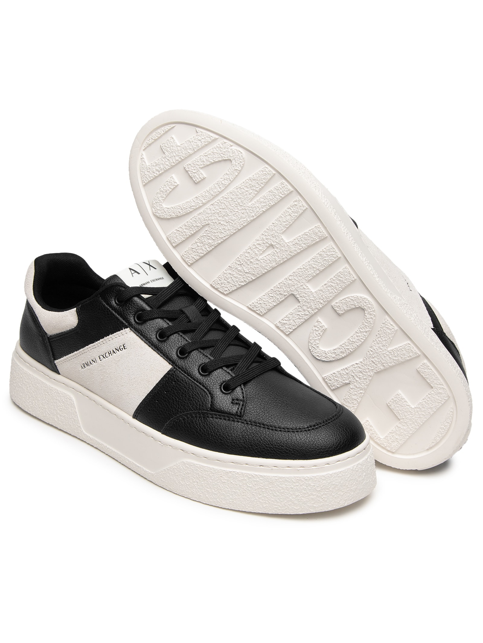 Tênis Masculino Lion Mini Tumbled – Preto Armani Exchange