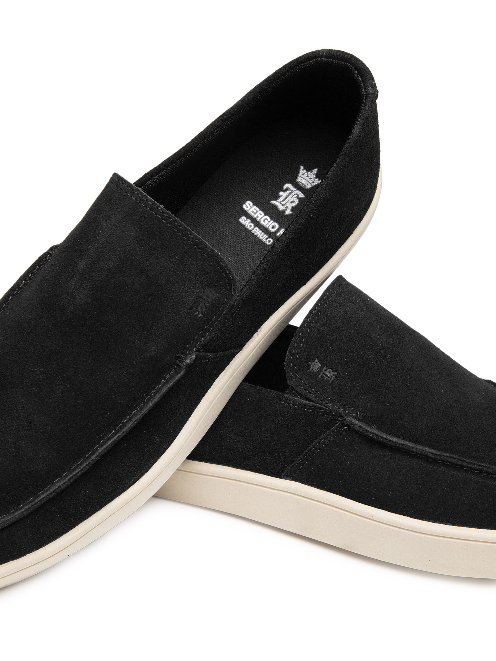 Tênis Masculino Loafer Essential Em Couro Preto Sergio K