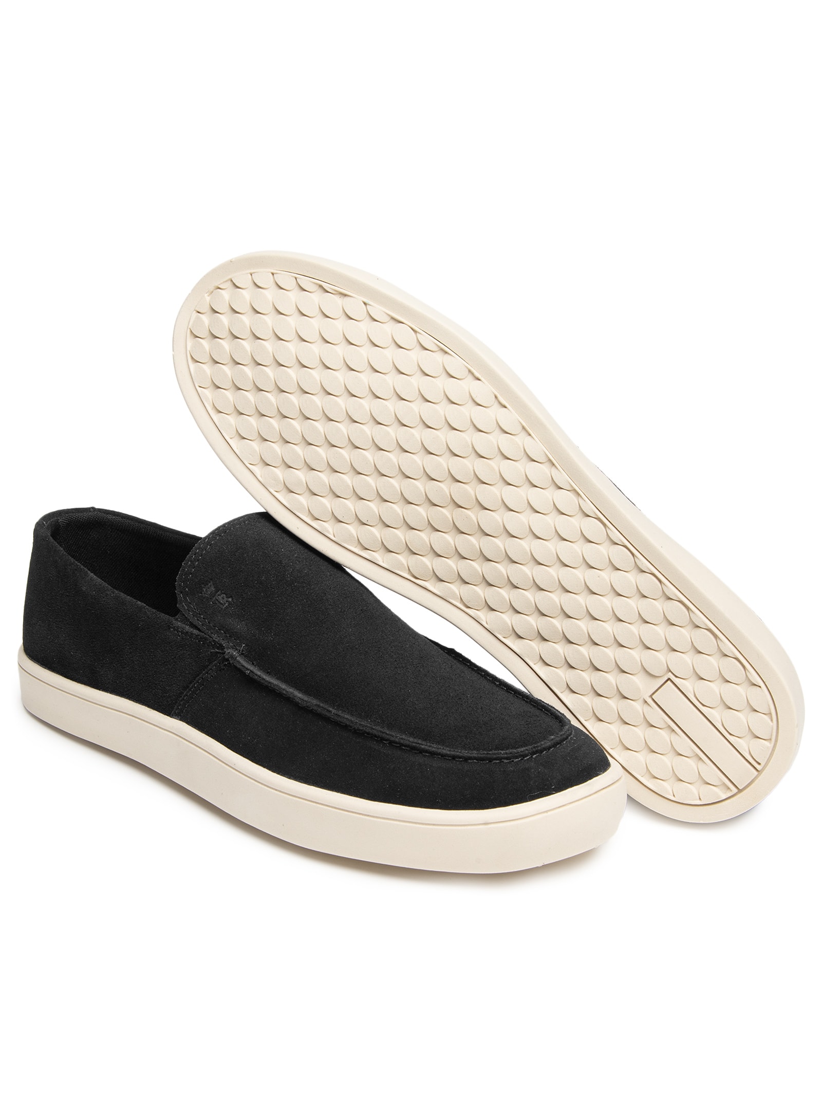 Tênis Masculino Loafer Essential Em Couro Preto Sergio K
