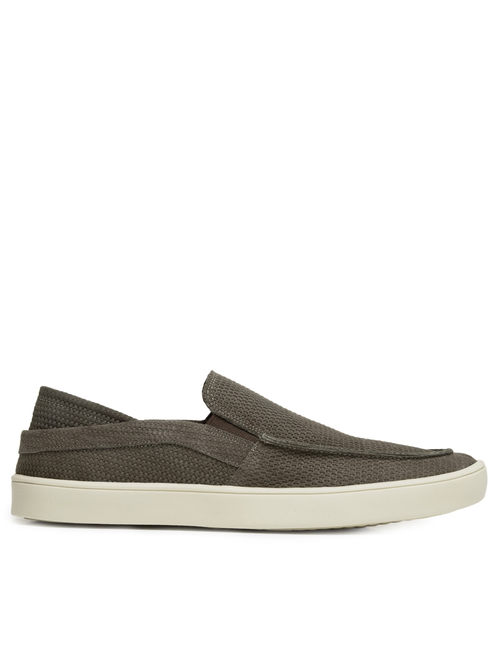Tênis Masculino Loafer Waves Em Couro Cinza Sergio K