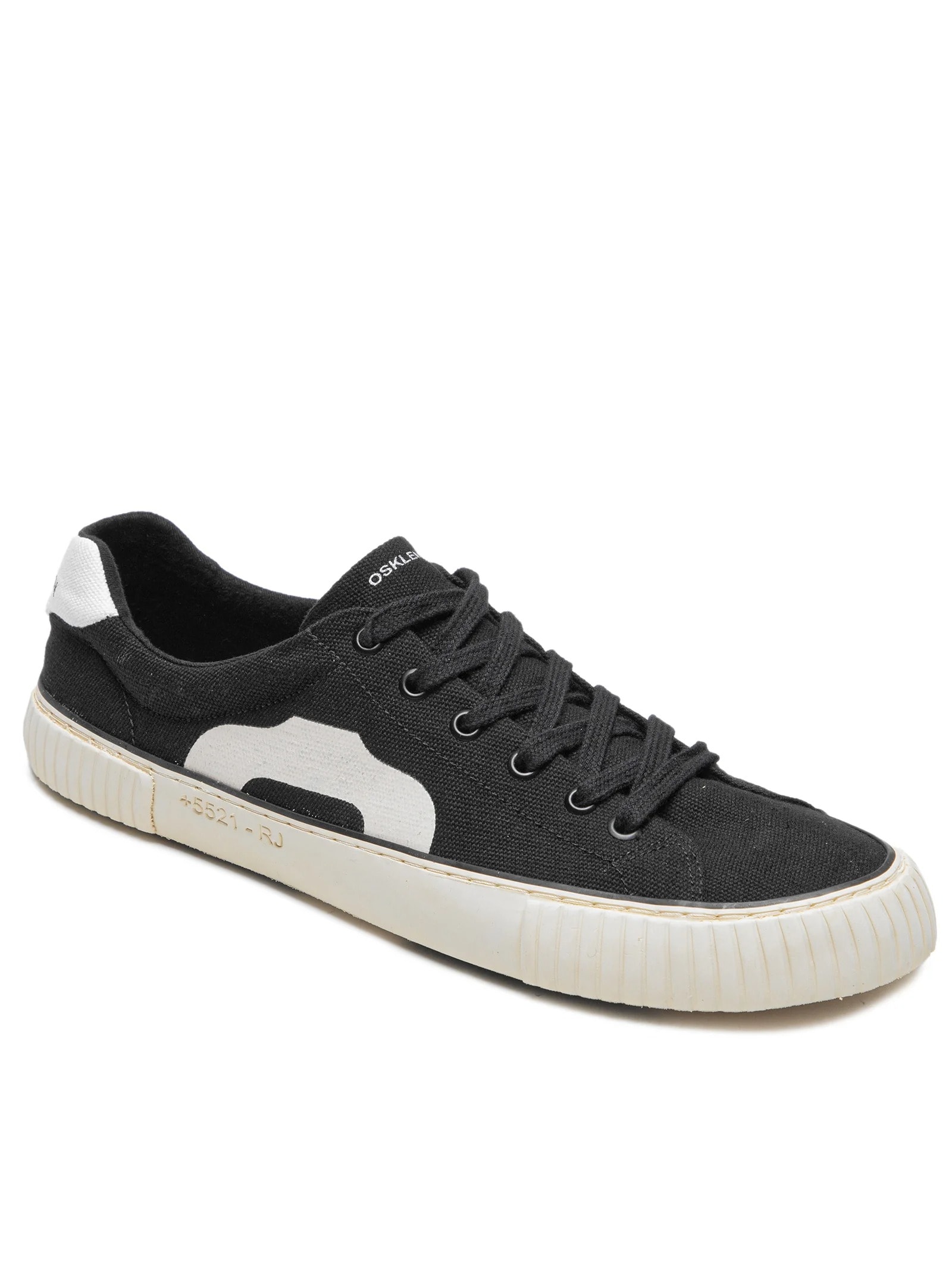 Tênis Masculino Lona +5521 Preto Osklen