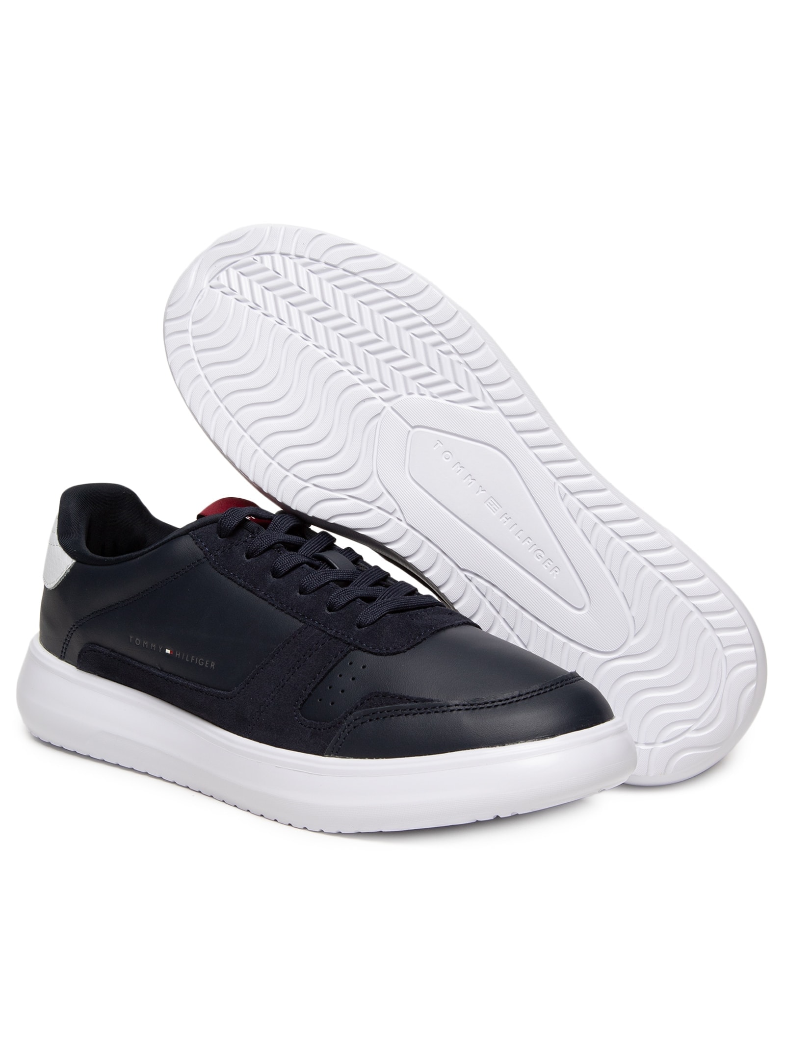 Tênis Masculino Modern Lightcup Lth Wl Azul Tommy Hilfiger