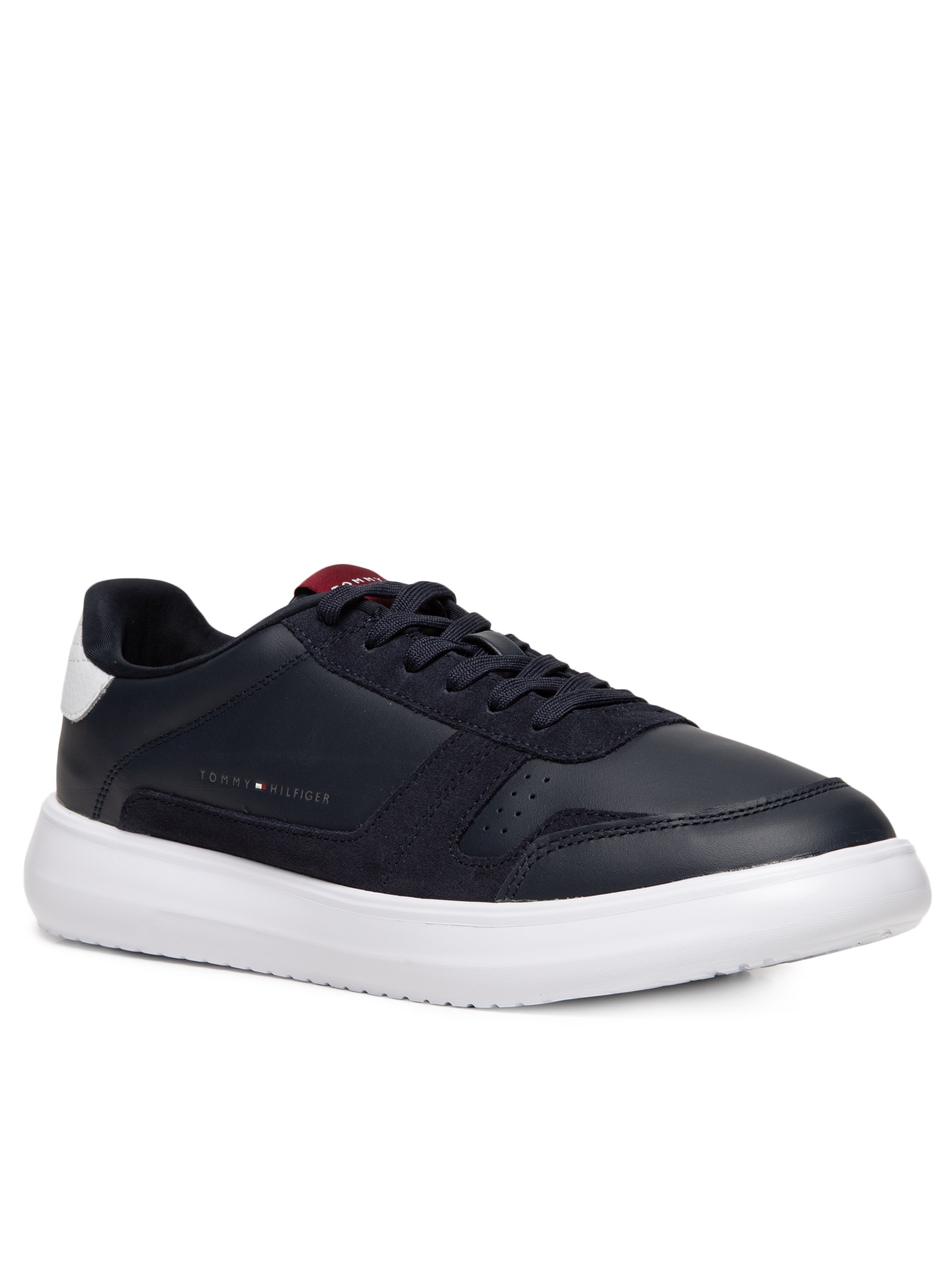 Tênis Masculino Modern Lightcup Lth Wl Azul Tommy Hilfiger