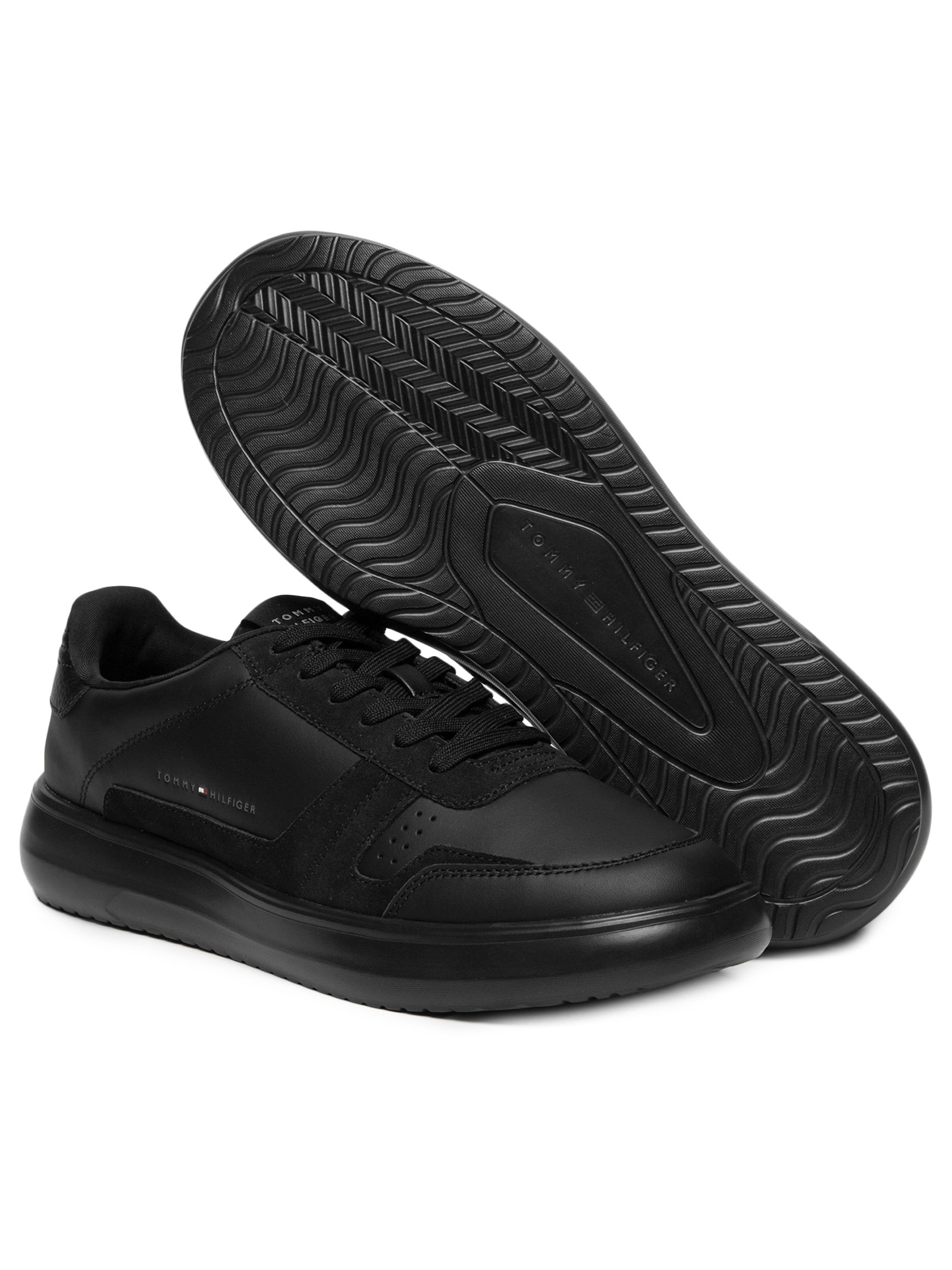 Tênis Masculino Modern Lightcup Lth Wl Preto Tommy Hilfiger