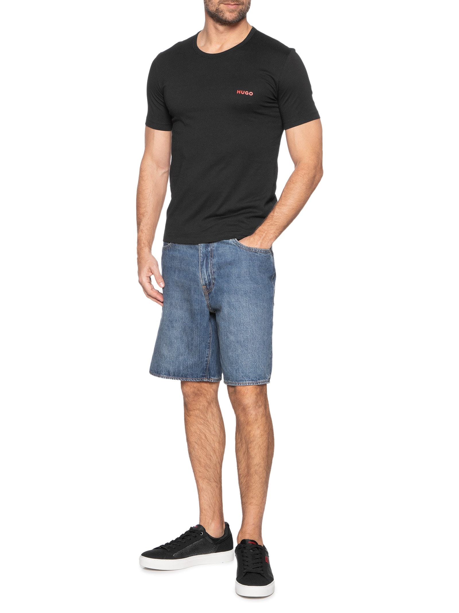 Tênis Masculino Morrie Tenn Mfnylg Preto Hugo