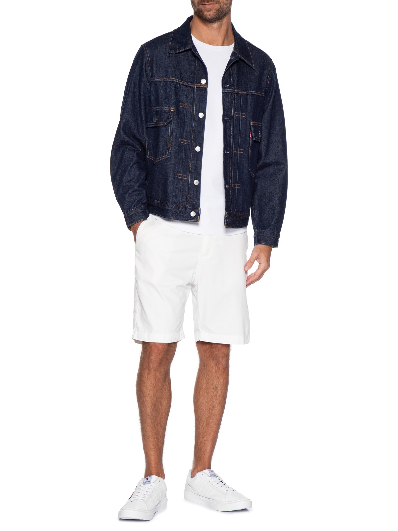 Tênis Masculino New Malcolm Branco Tommy Hilfiger