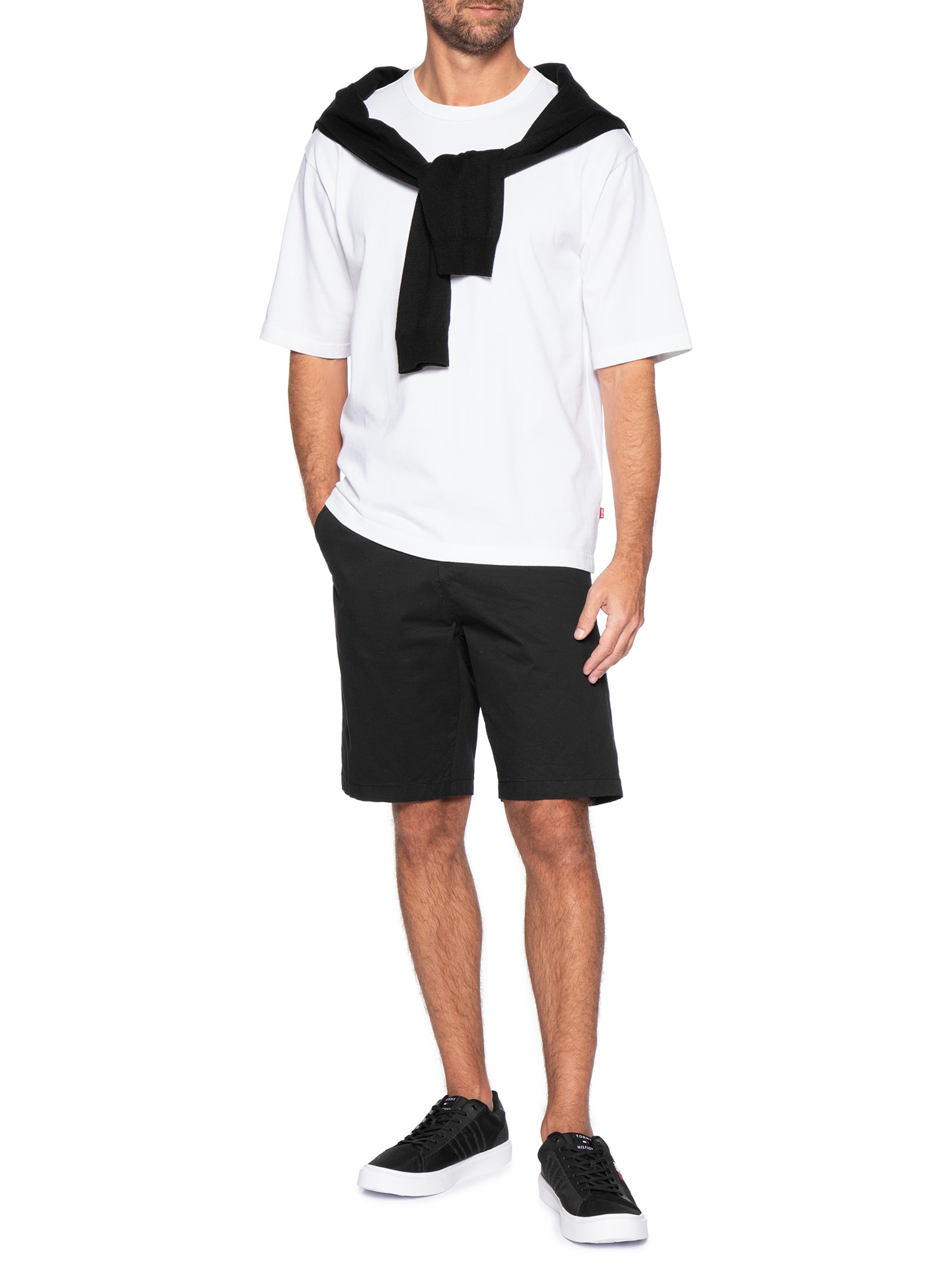 Tênis Masculino New Malcolm Preto Tommy Hilfiger