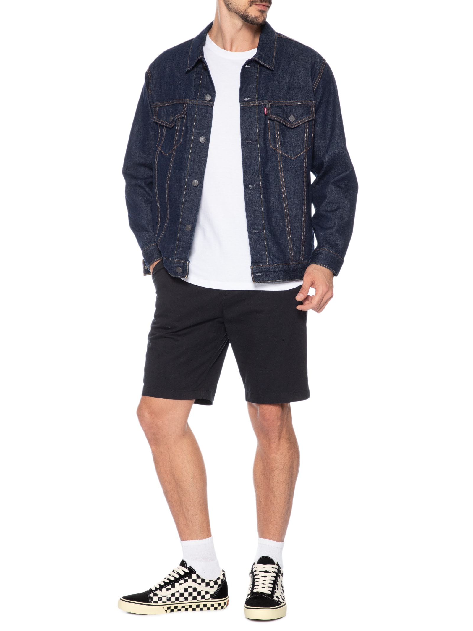 Tênis Masculino Old Skool Preto e Branco Vans