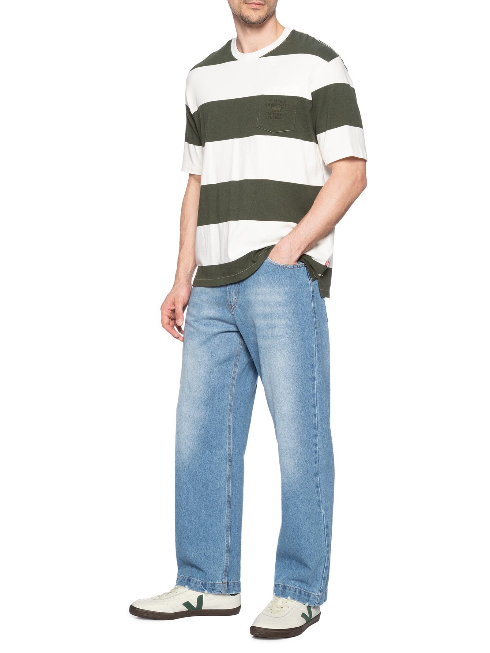 Tênis Masculino Panenka O.T. Leather Branco Veja