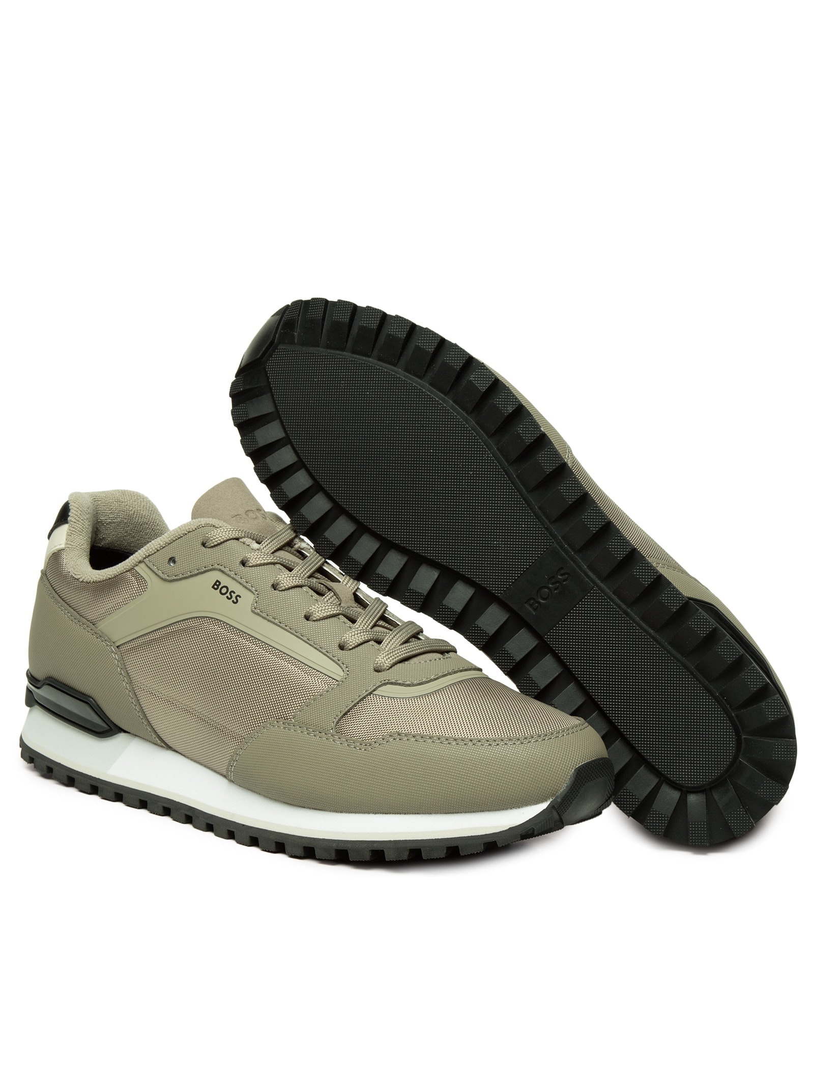 Tênis Masculino Parkour-L Runn Txhf - Bege - Boss