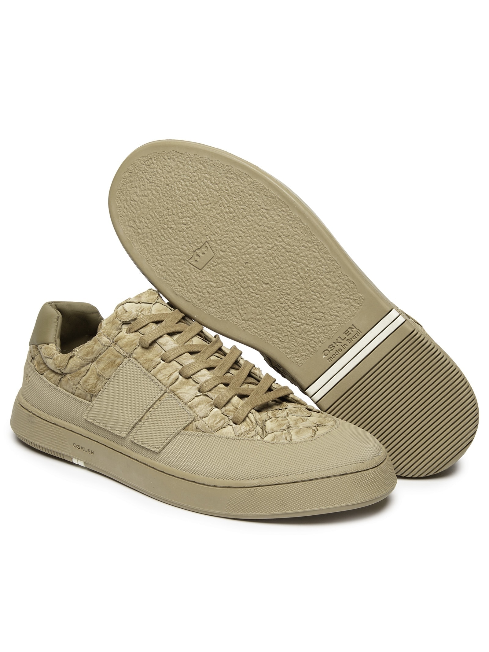Tênis Masculino Pirarucu Ag Sneaker Monochromatic Bege Osklen