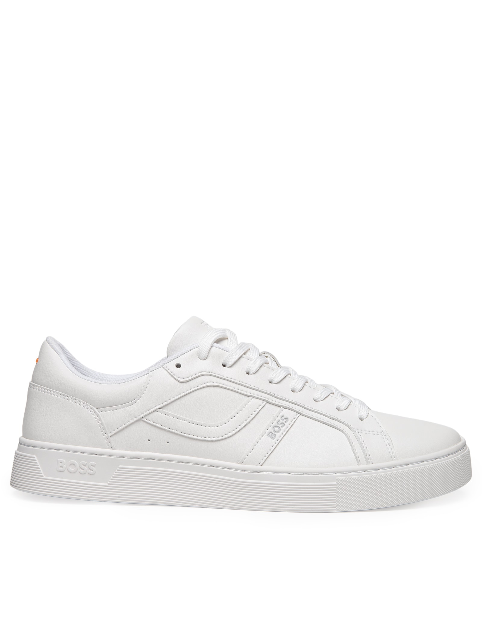 Tênis Masculino  Rhys Tenn PU – Branco Boss